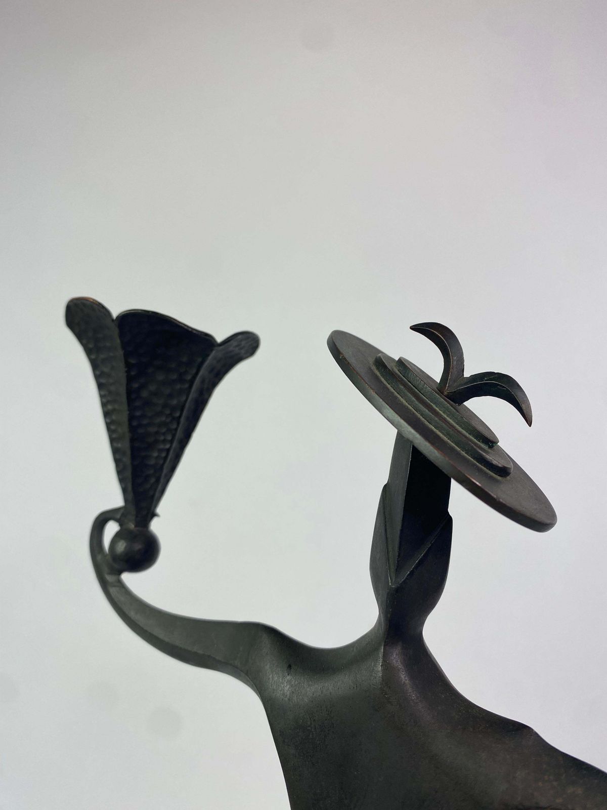 Candlestick Dancing Clown Dagobert Pechce Wiener Werkstatte photo 21381.0