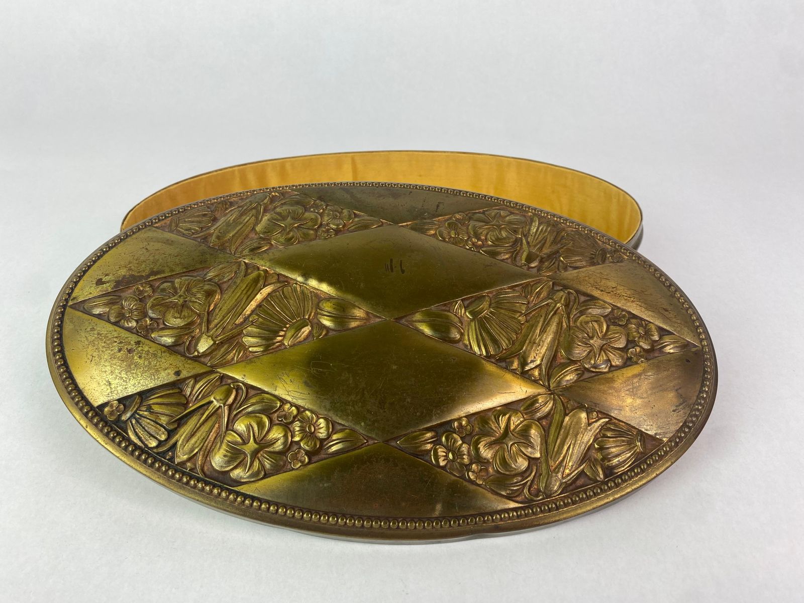 Brass Jewelry Box In Style Of Dagobert Peche And Wiener Werkstätte photo Home Decor
