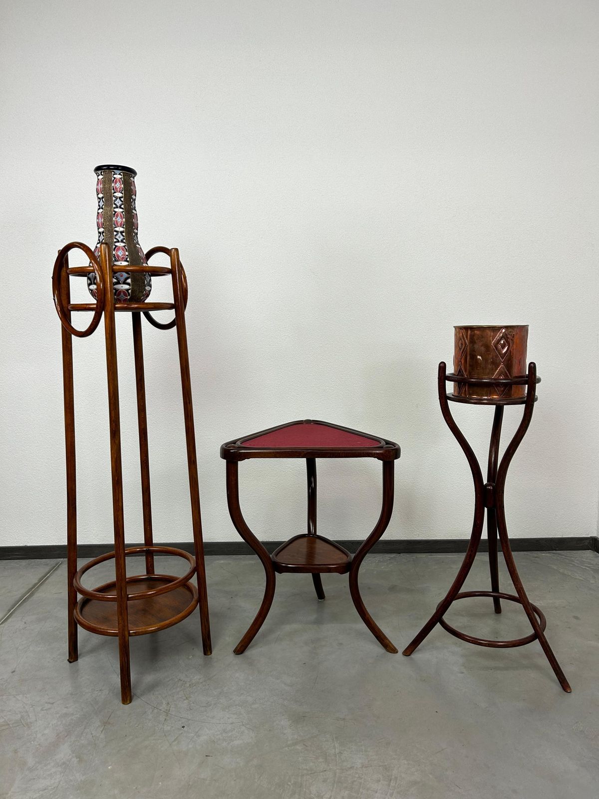Bentwoon Plant Stand Attr. Otto Wagner For Thonet photo furniture