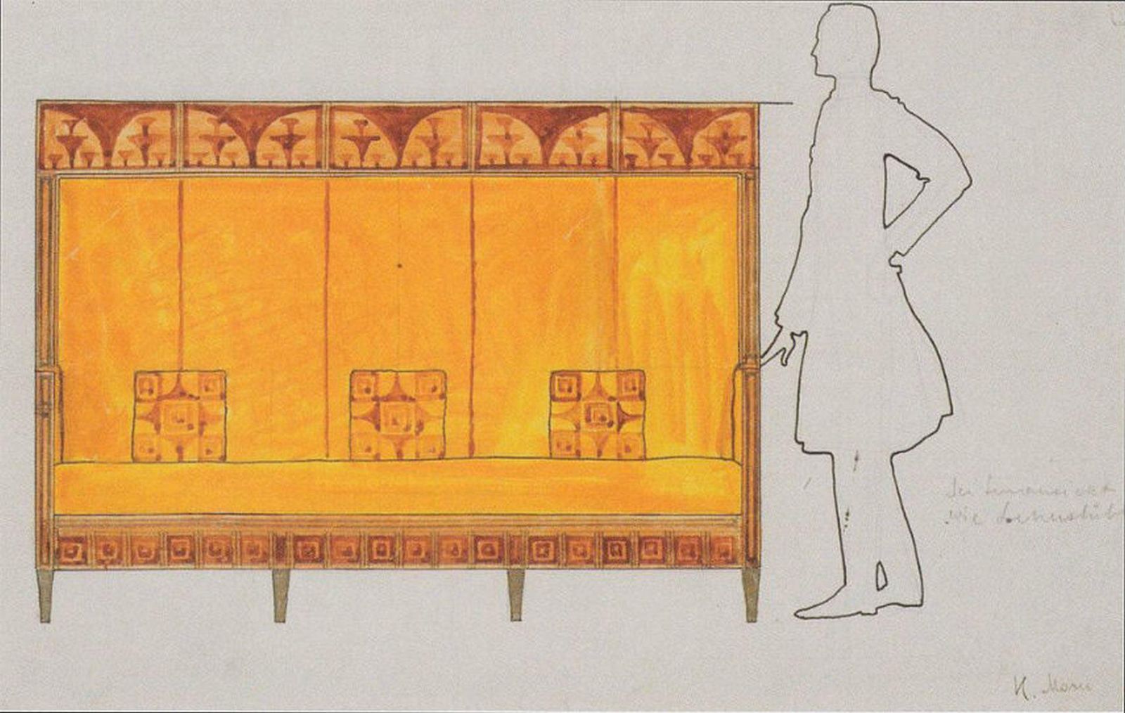 Furniture Wall Shelf By Koloman Moser For Wiener Werkstätte photo