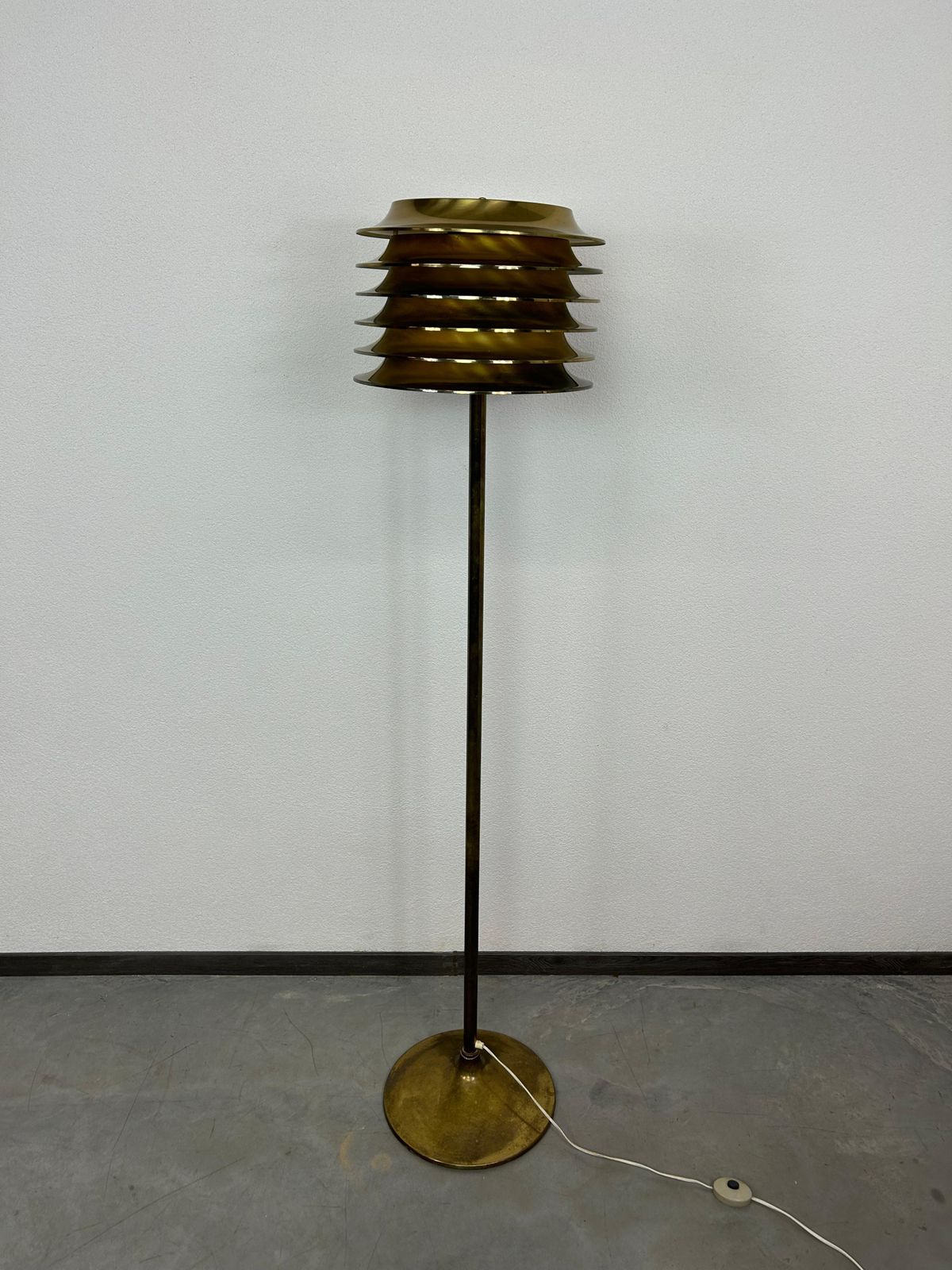 Mid Century Design Brass Floor Lamp By Kari Ruokonen For Lynx Finland photo furniture