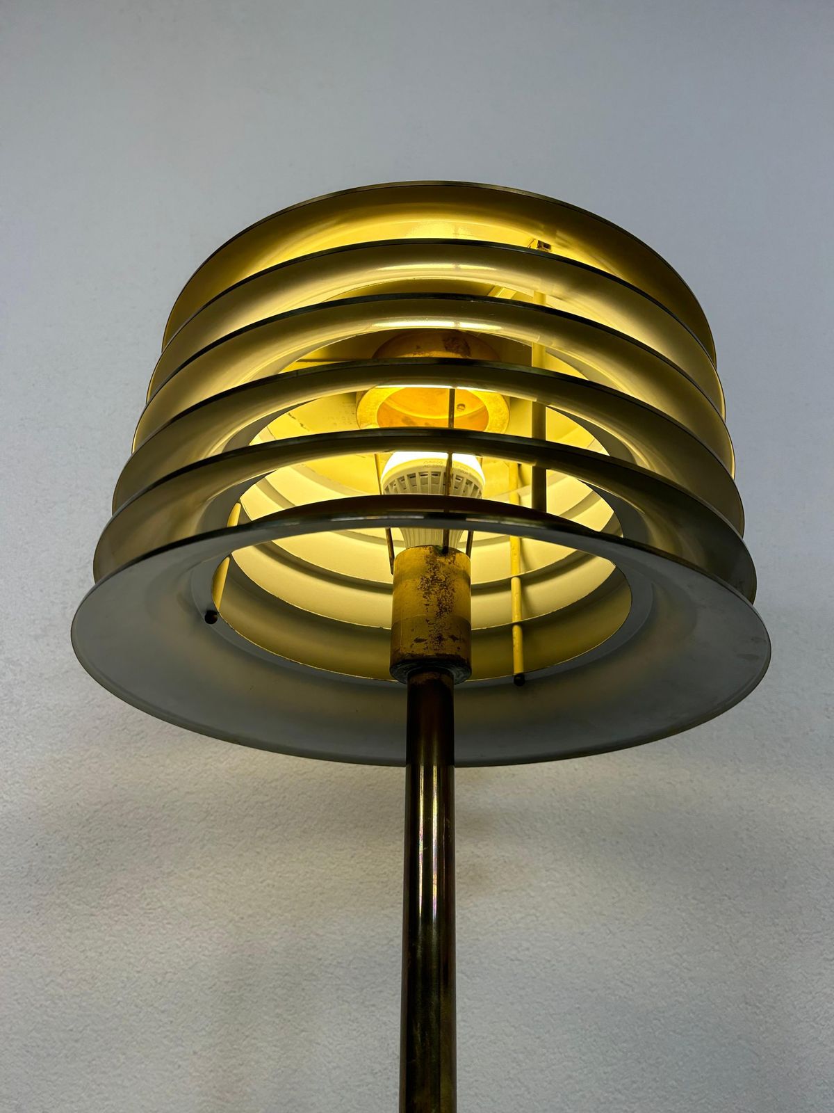 Mid Century Design Brass Floor Lamp By Kari Ruokonen For Lynx Finland photo Lighting