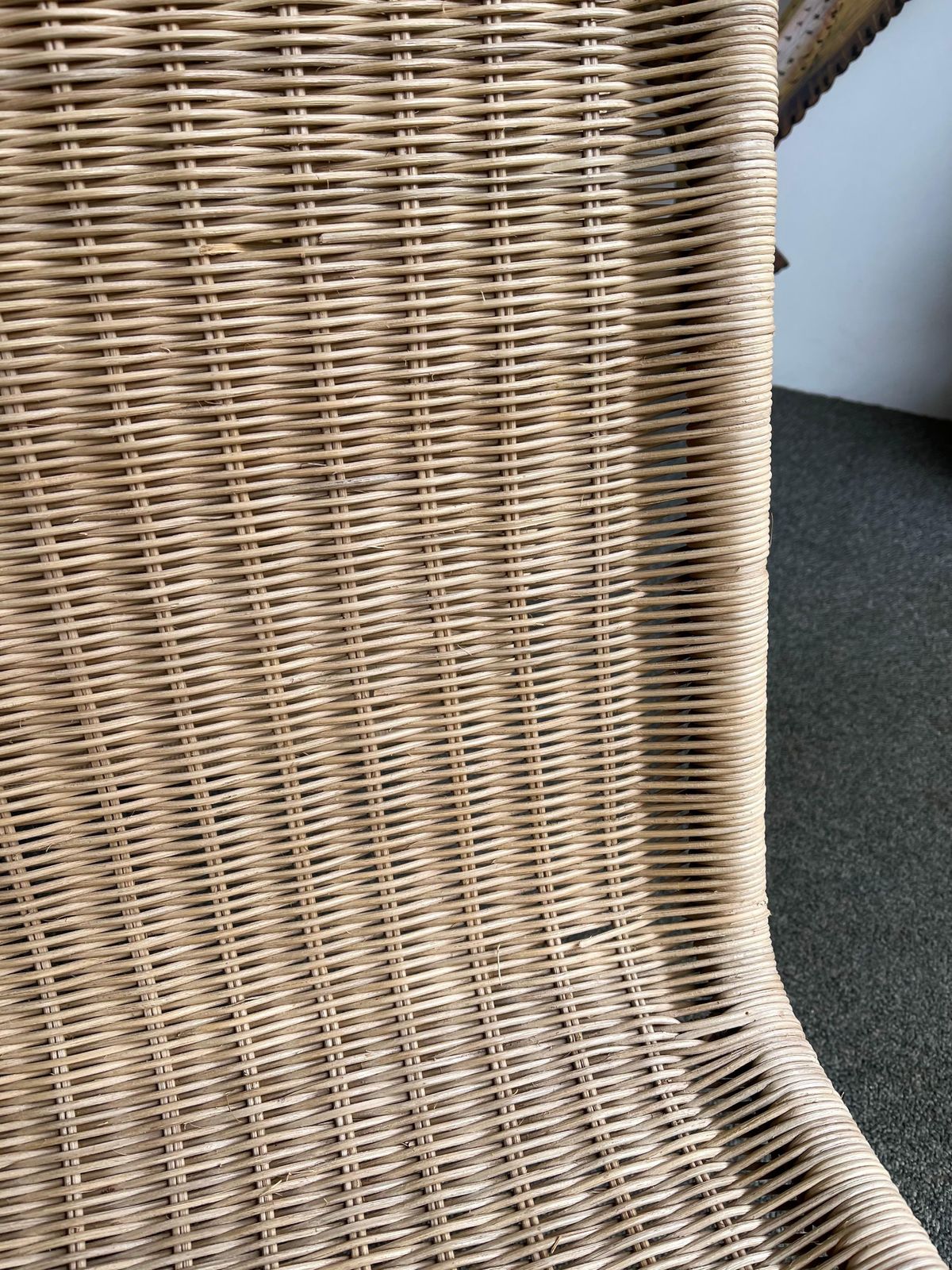 Rattan Slipper Chair, 1980s photo furniture