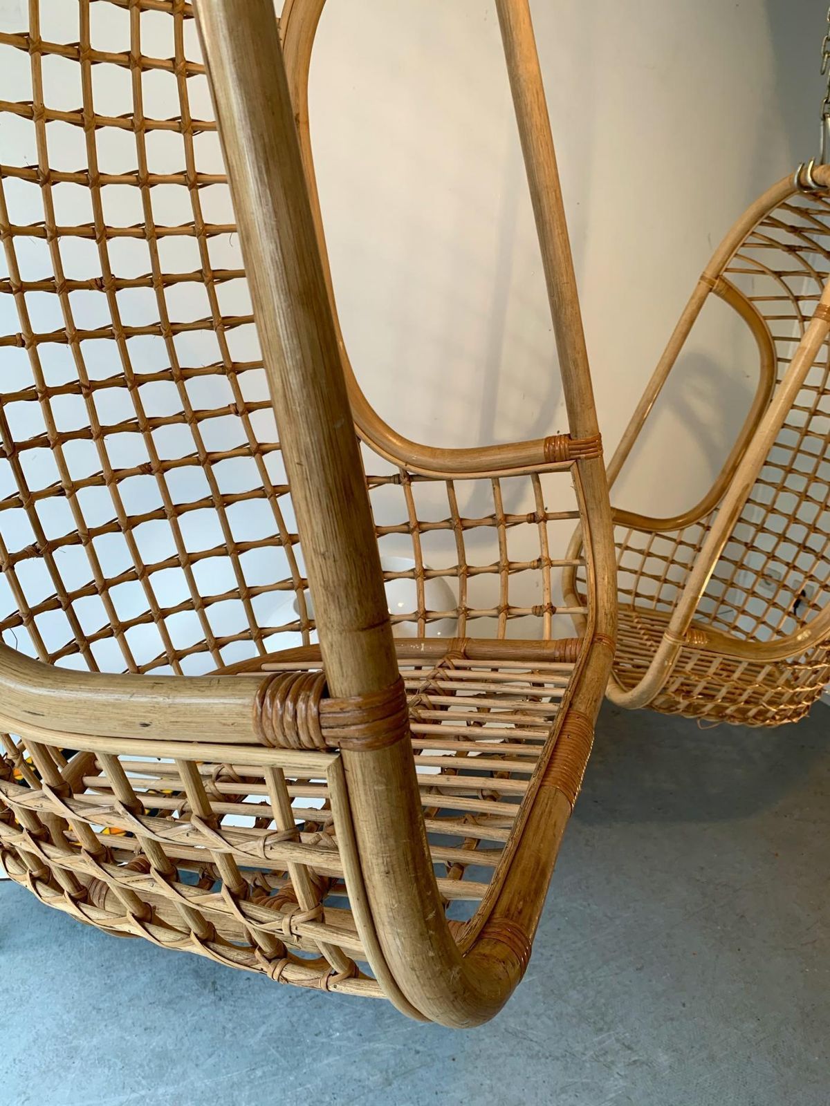 1968.0 Rattan Egg Cage Armchair, Italy, 1980s photo