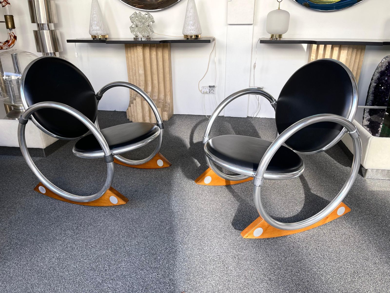 Rocking Chair Dondolo By Verner Panton For Ycami, Italy, 1990s photo vintage