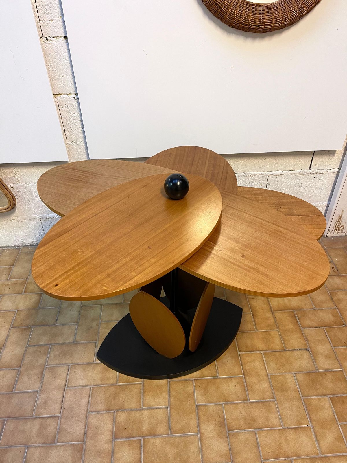 Wood Flower Modular Table. Italy, 1980s photo 2737.0