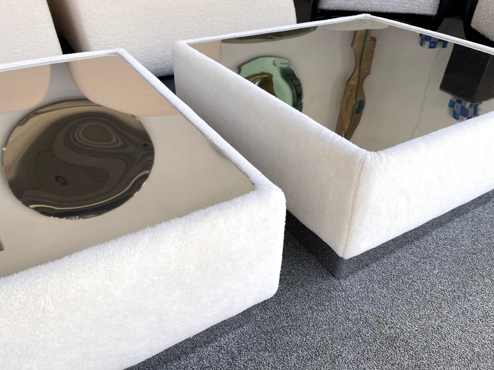 photo furniture Pair Of Tables Kenthia By Ernesto Radaelli For Saporiti, Italy, 1970s