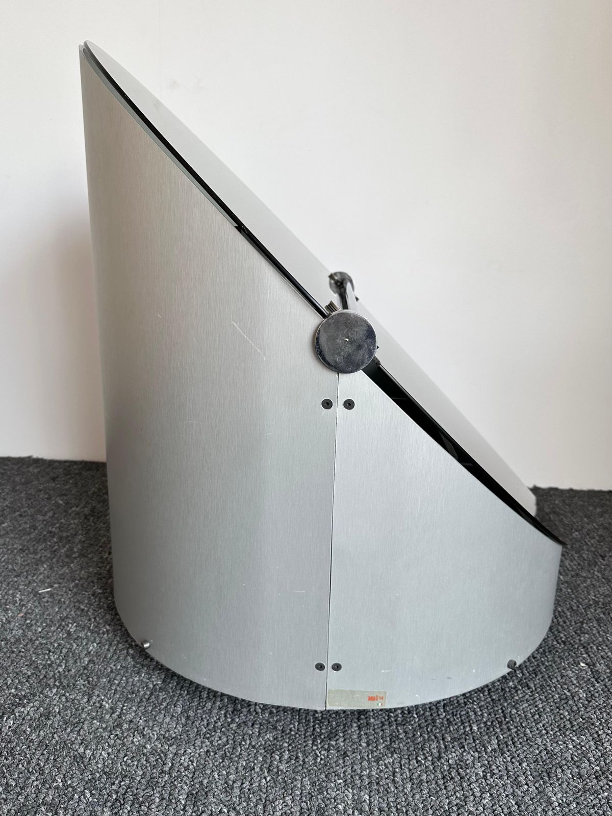 Space Age Dry Bar Cart Stainless Steel And Glass, Italy, 1970s photo vinterior