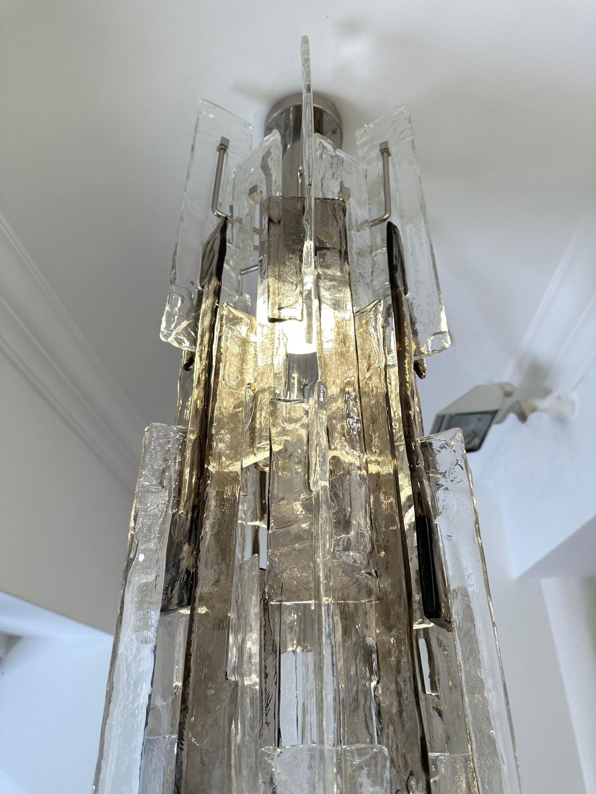 Cascade Chandelier Murano Glass Ls101 By Carlo Nason For Mazzega, Italy, 1970s photo for sale