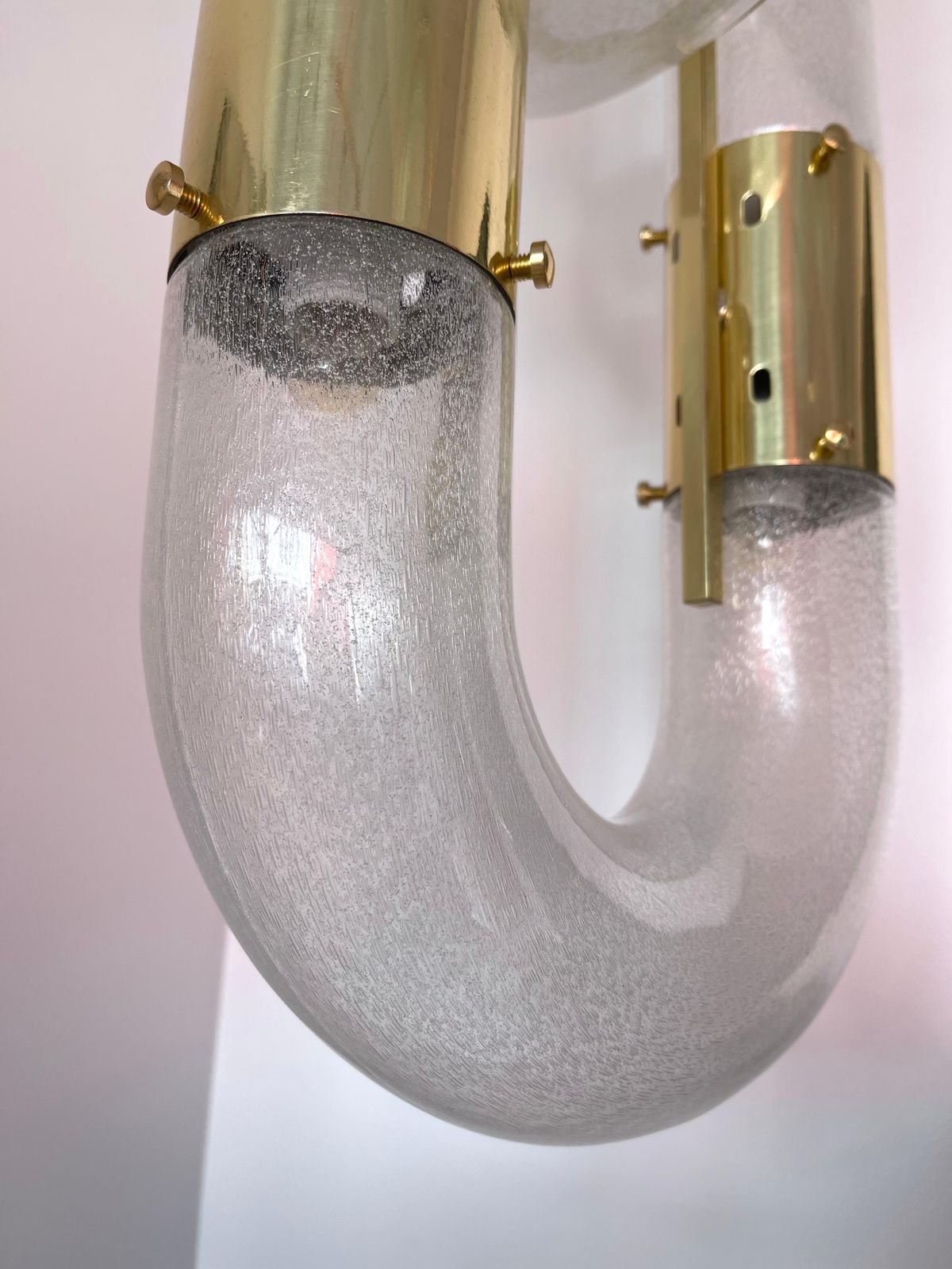 17960.0 Brass Chandelier Murano Glass By Aldo Nason For Mazzega, Italy, 1970s photo