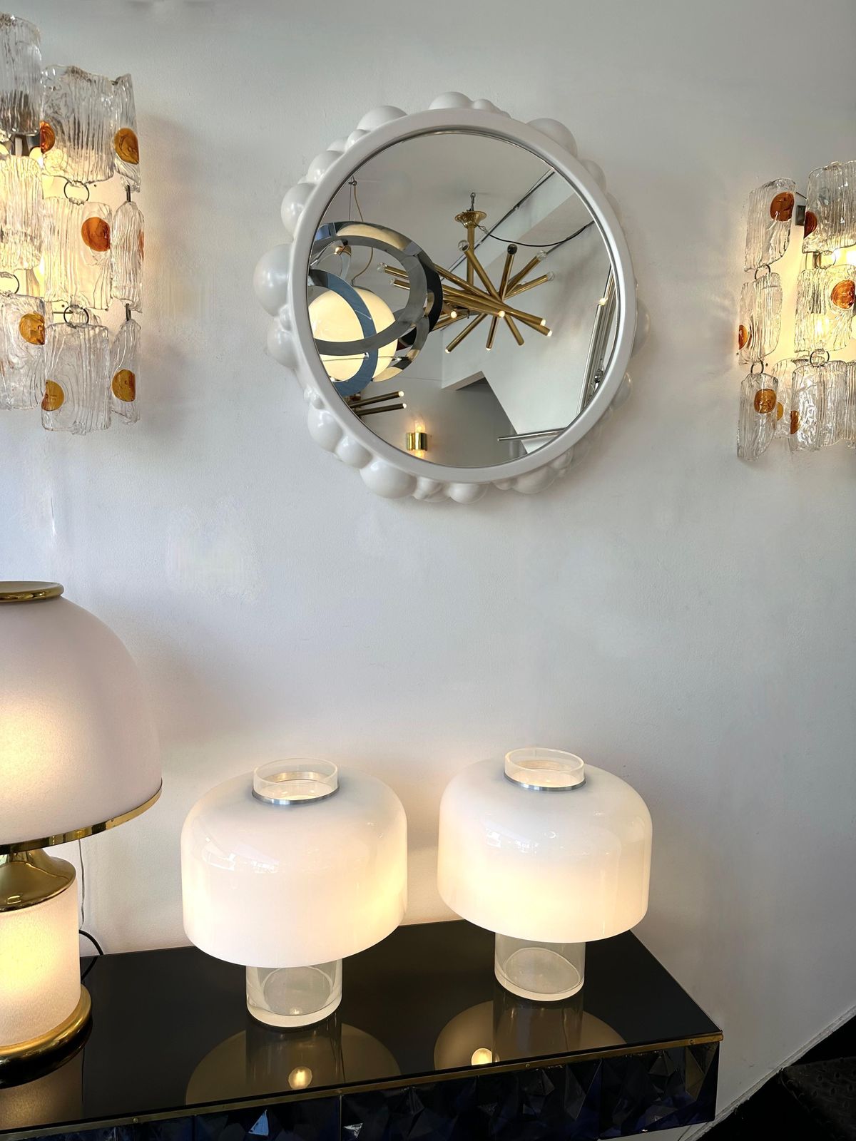 Contemporary Bubble Atomo Ceramic Mirror By Antonio Cagianelli, Italy photo for sale