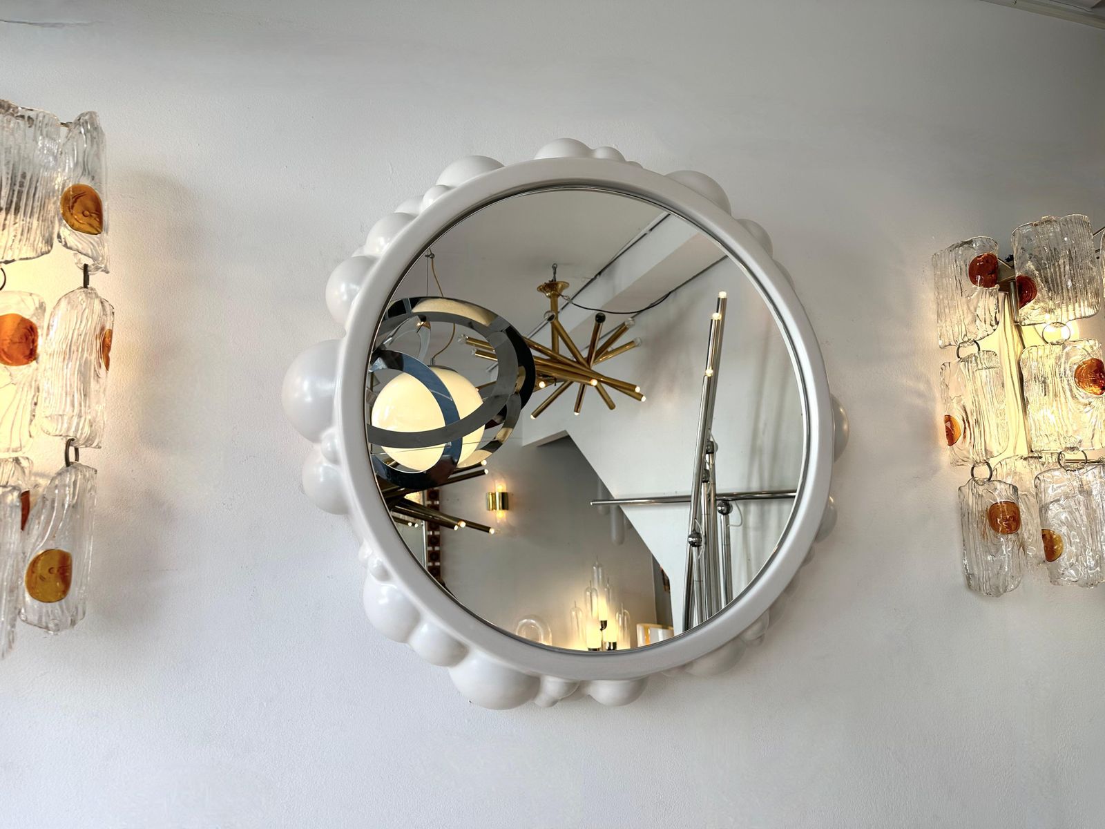 Contemporary Bubble Atomo Ceramic Mirror By Antonio Cagianelli, Italy photo 4105.0