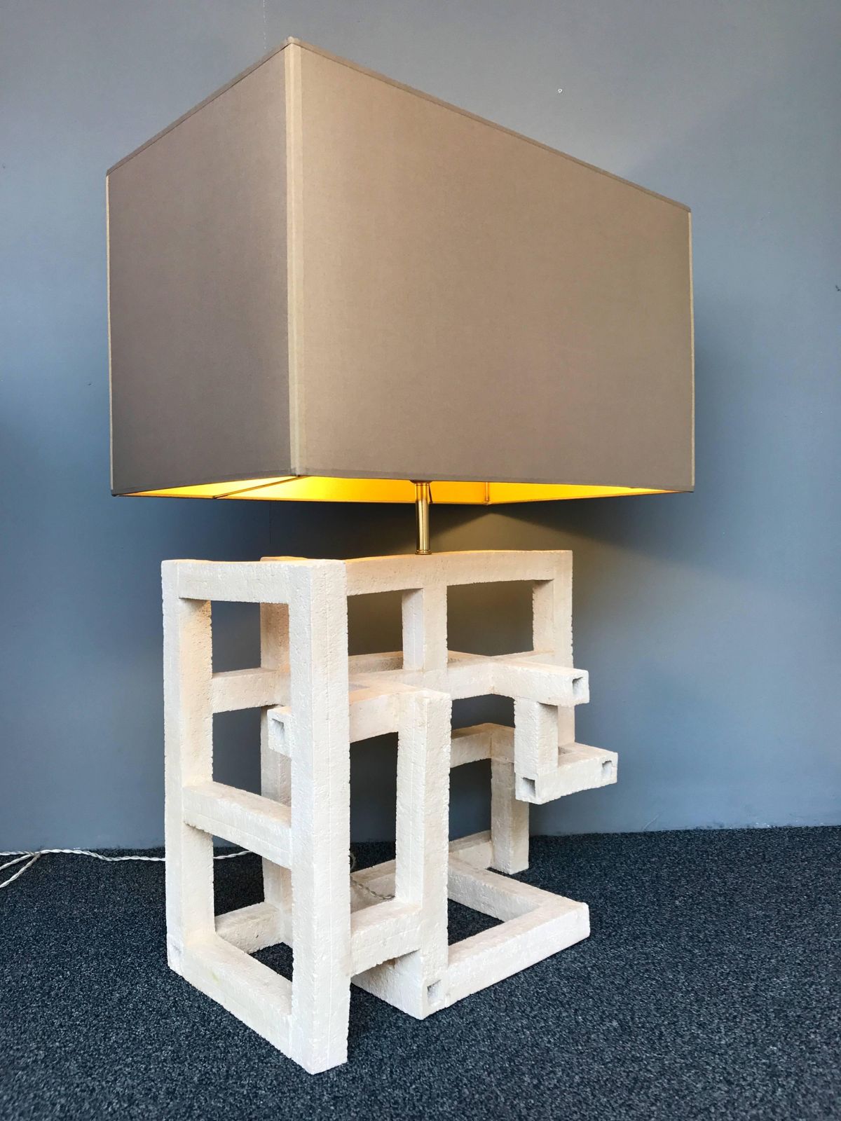 Contemporary Ceramic Lamp Labyrinth, Italy photo for sale