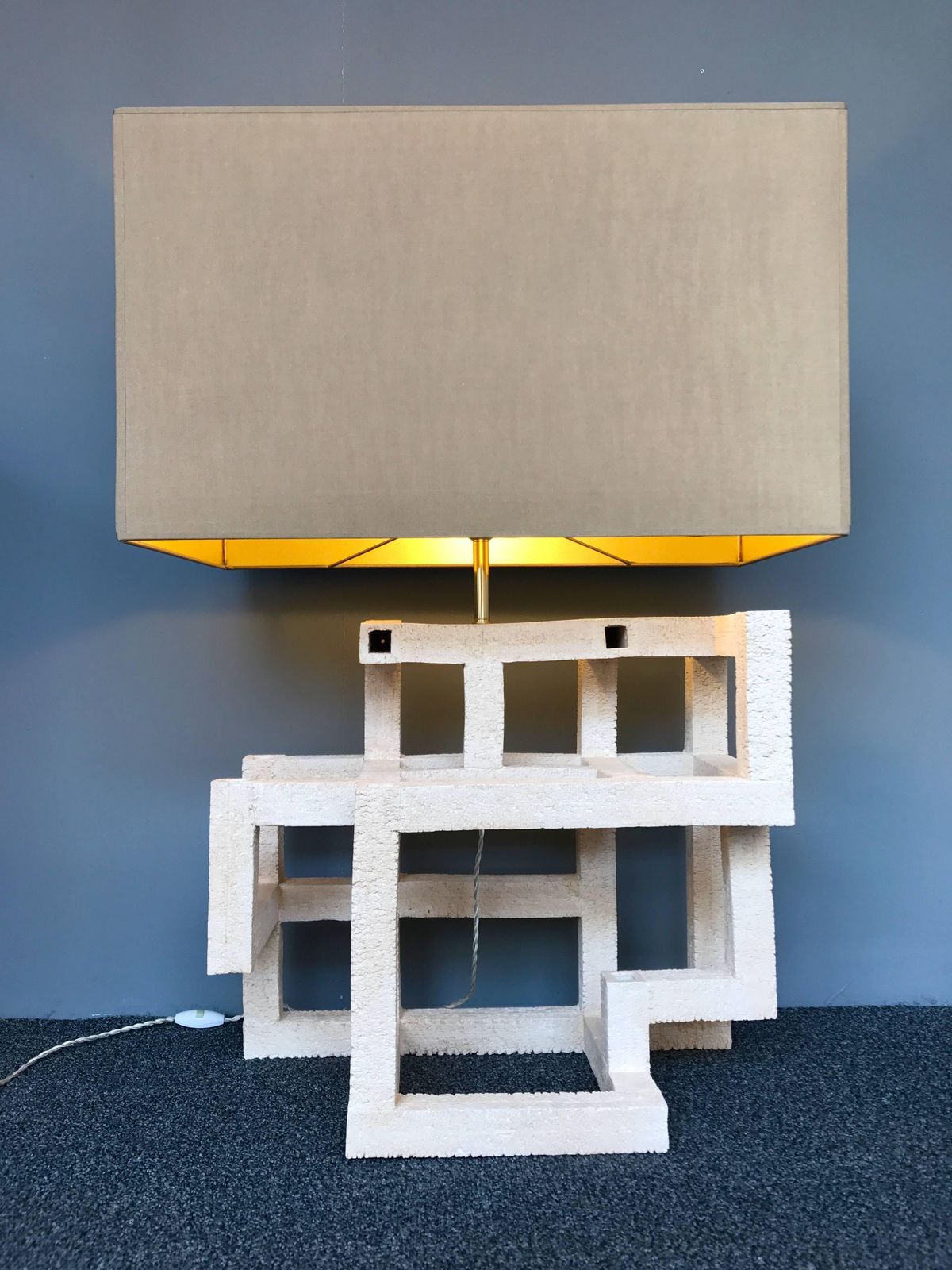 Contemporary Ceramic Lamp Labyrinth, Italy photo 2455.0