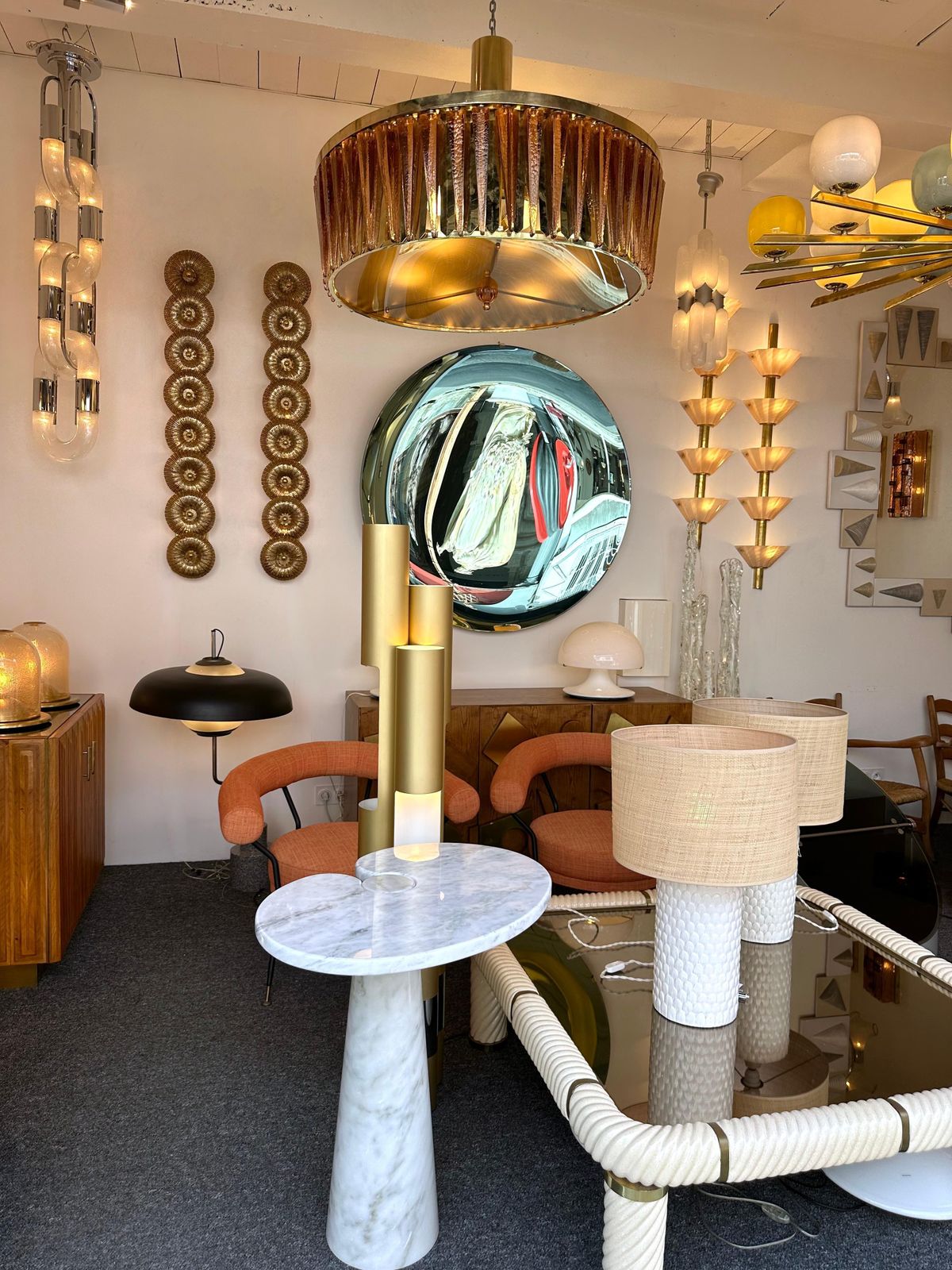 Contemporary Stalactite Chandelier Brass And Murano Glass , Italy photo buy