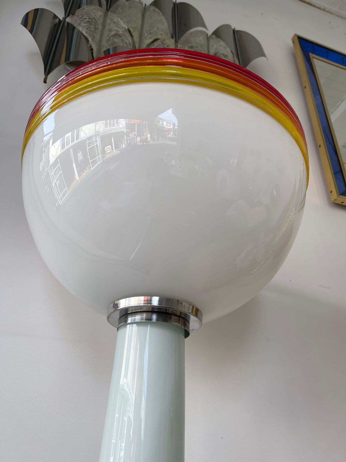 Lighting Murano Glass Floor Lamp By Roberto Pamio For Leucos, Italy, 1970s photo
