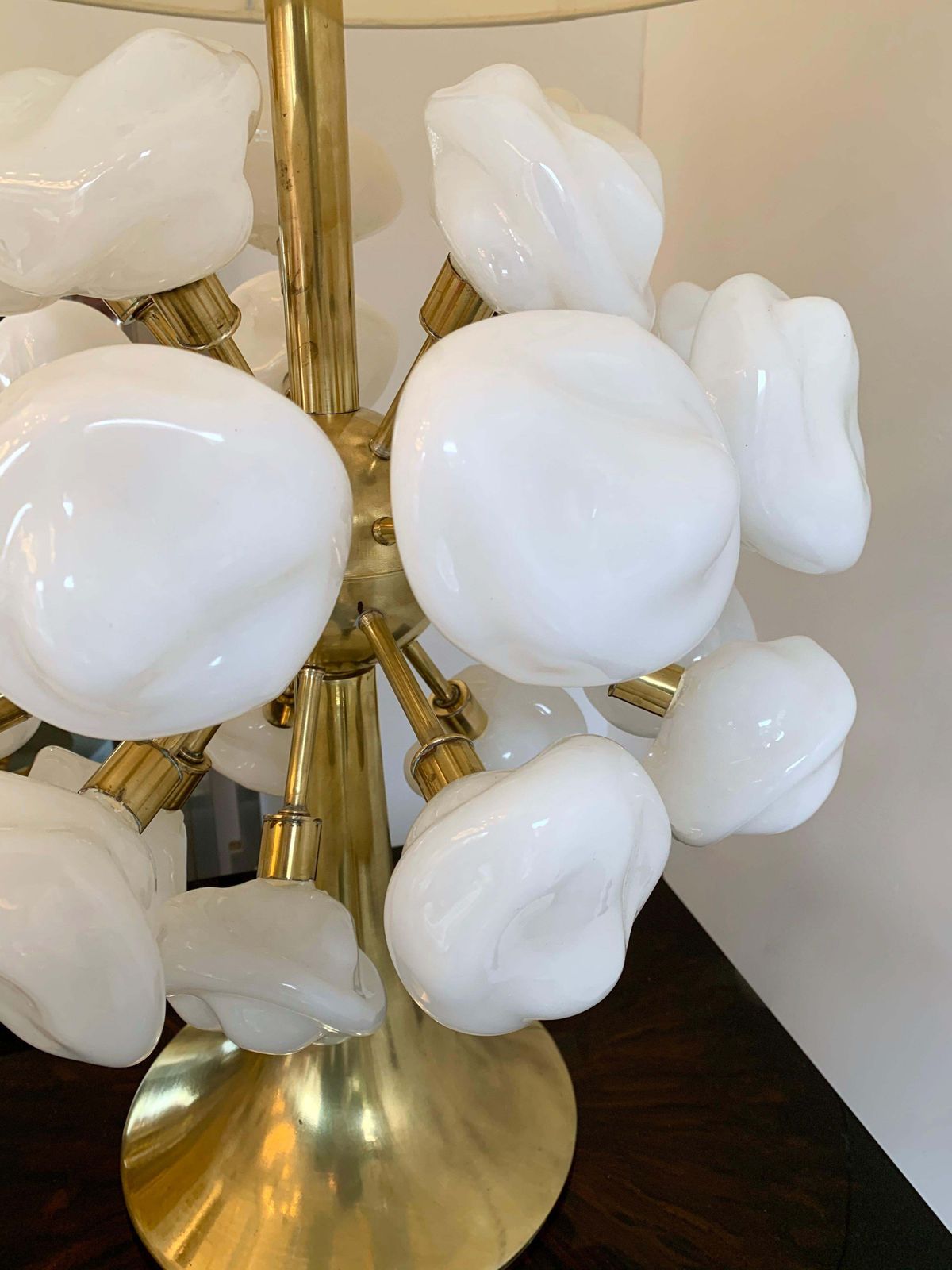 photo furniture Contemporary Brass Sputnik Murano Glass Cloud Lamp, Italy
