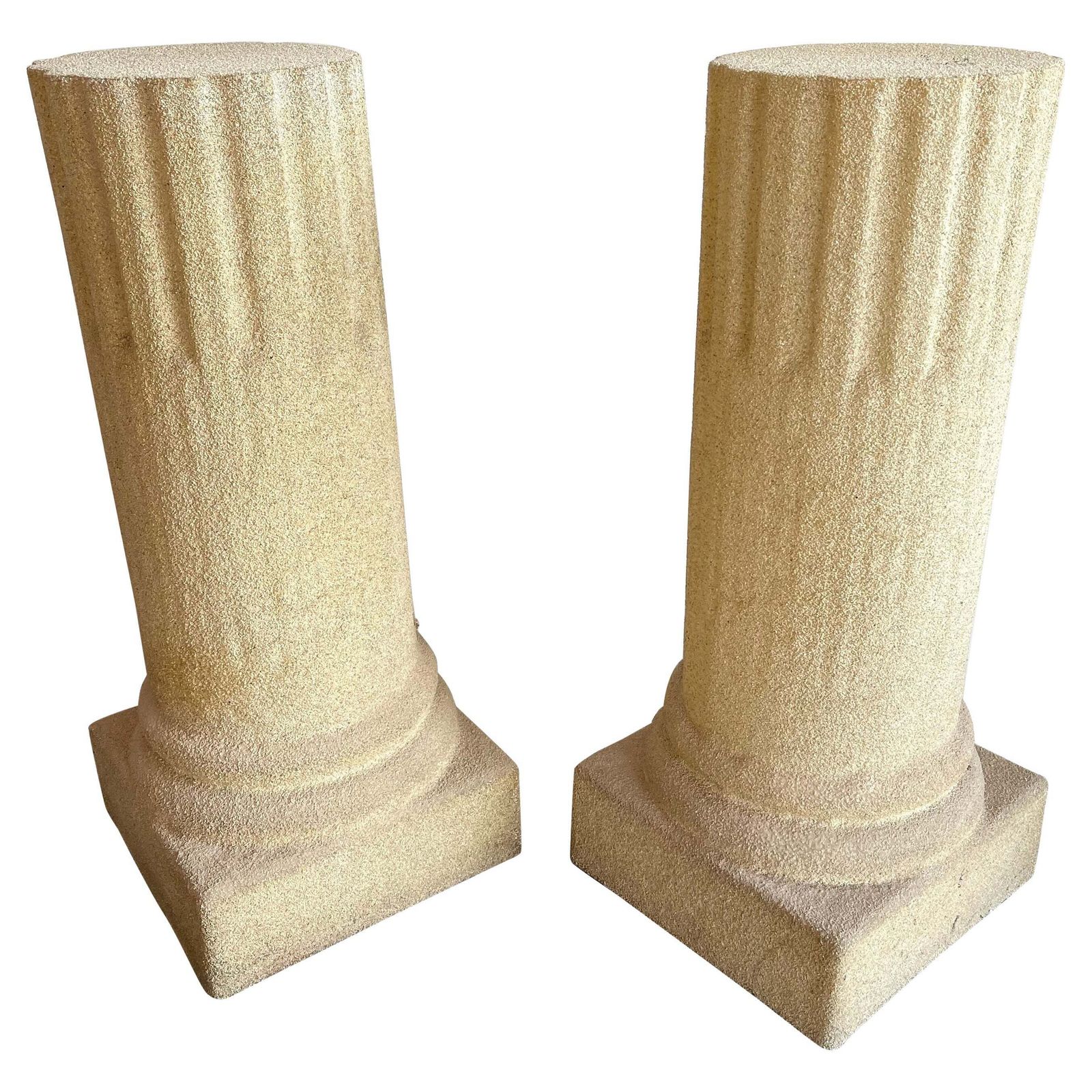 Pair Of Column Floor Lamps By Luciano Sartini For Singleton, Italy, 1970s