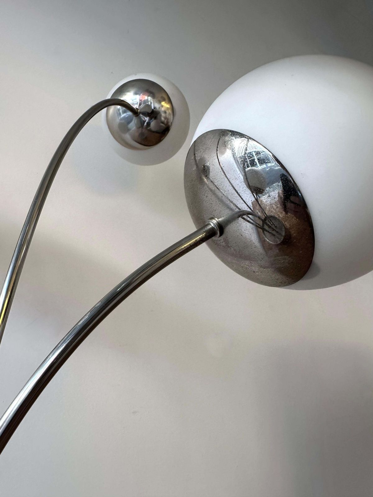 photo furniture Lamp Metal And Opaline Glass By Pia Guidetti Crippa For Lumi, Italy, 1970s