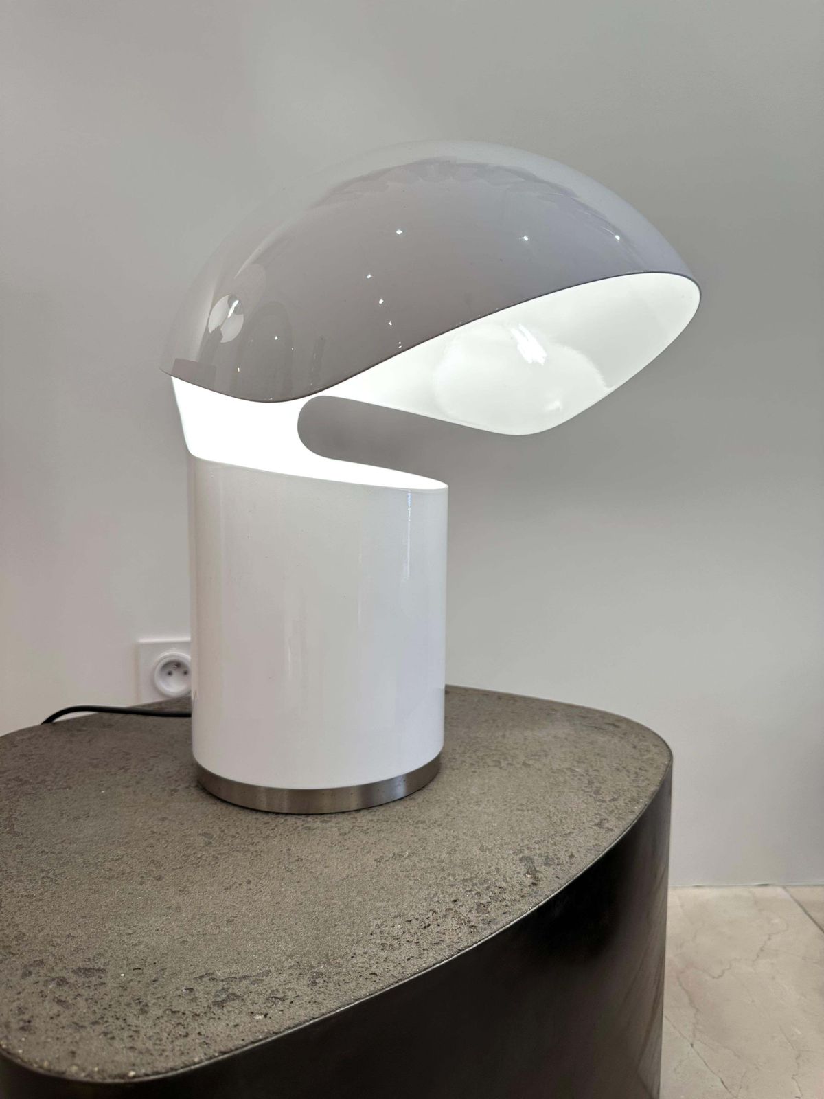 photo furniture Space Age Metal Lacquered Table Lamp By Franco Buzzi Ceriani, Italy, 1970s