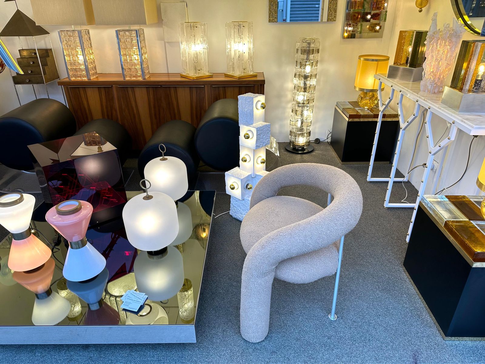 Floor Lamp Lt378 Murano Glass By Carlo Nason For Mazzega, Italy, 1970s photo buy