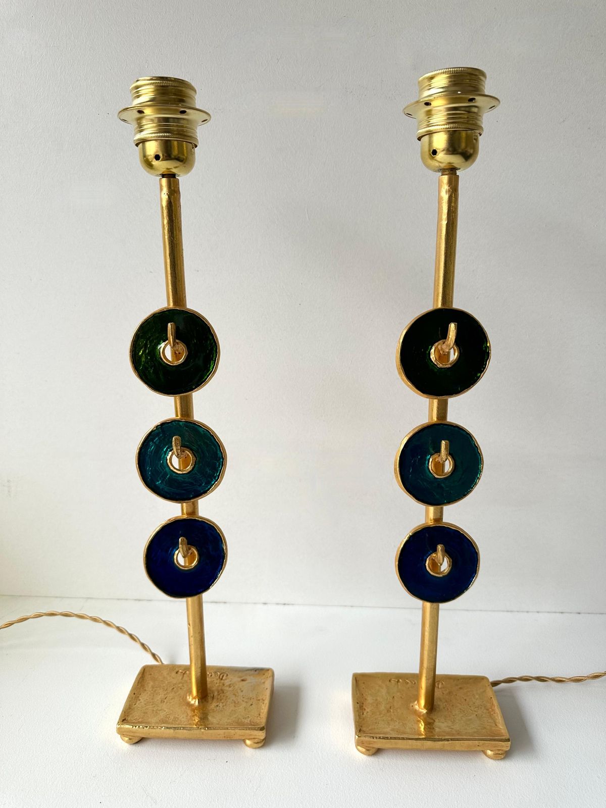 Pair Of Lamps By Nicolas Dewael For Fondica, France, 1990s photo 4105.0