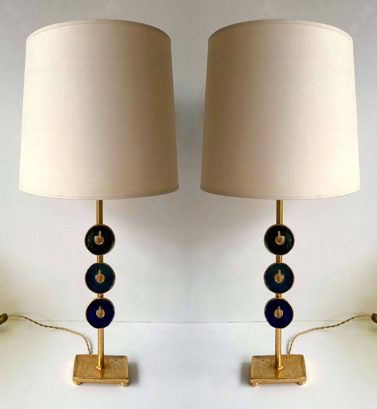 photo furniture Pair Of Lamps By Nicolas Dewael For Fondica, France, 1990s