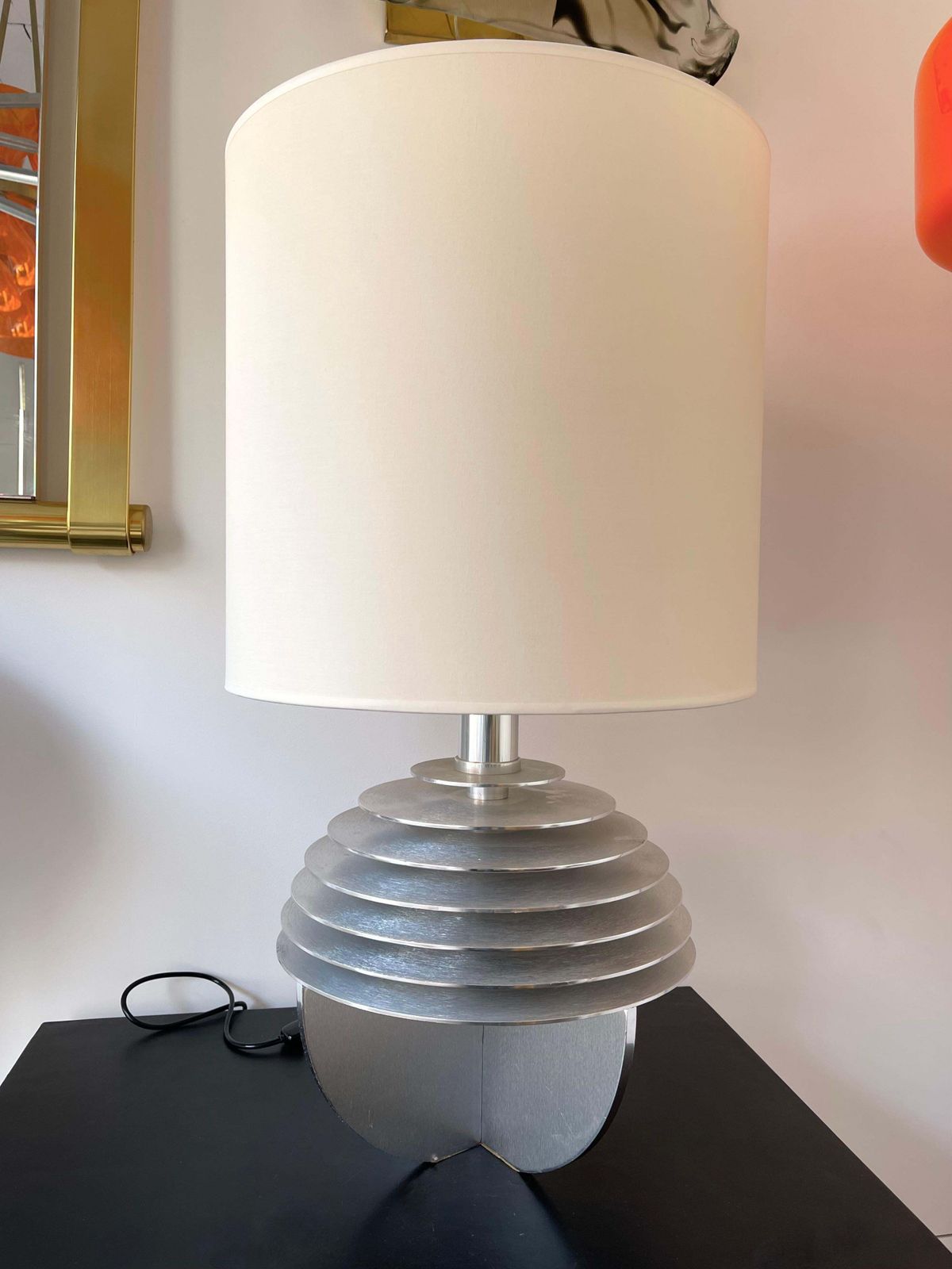 Pair Of Metal Saturn Lamps By Banci, Italy, 1970s photo 5131.0