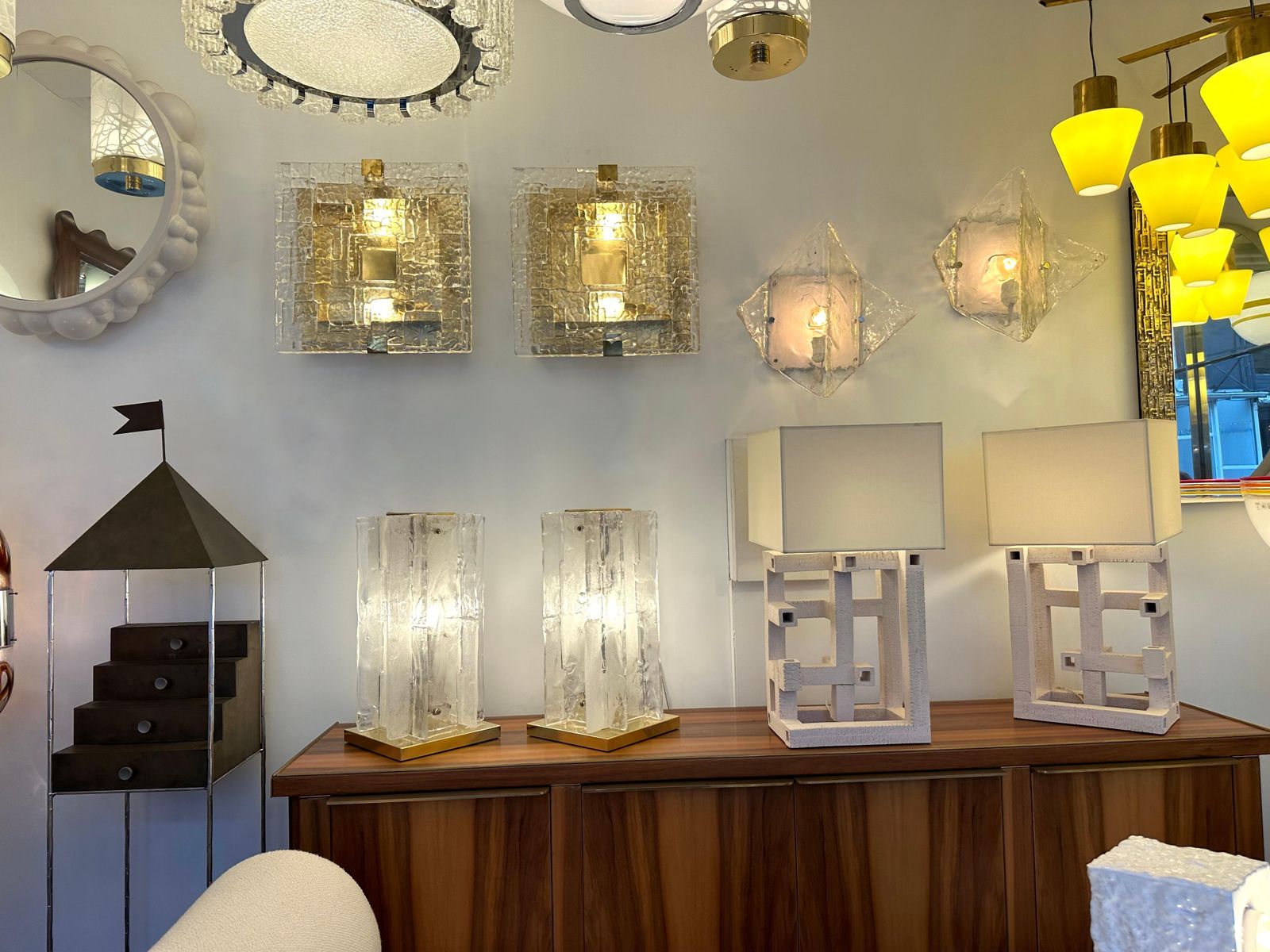 Pair Of Sconces Lp253 Murano Glass By Carlo Nason For Mazzega, Italy, 1970s photo furniture