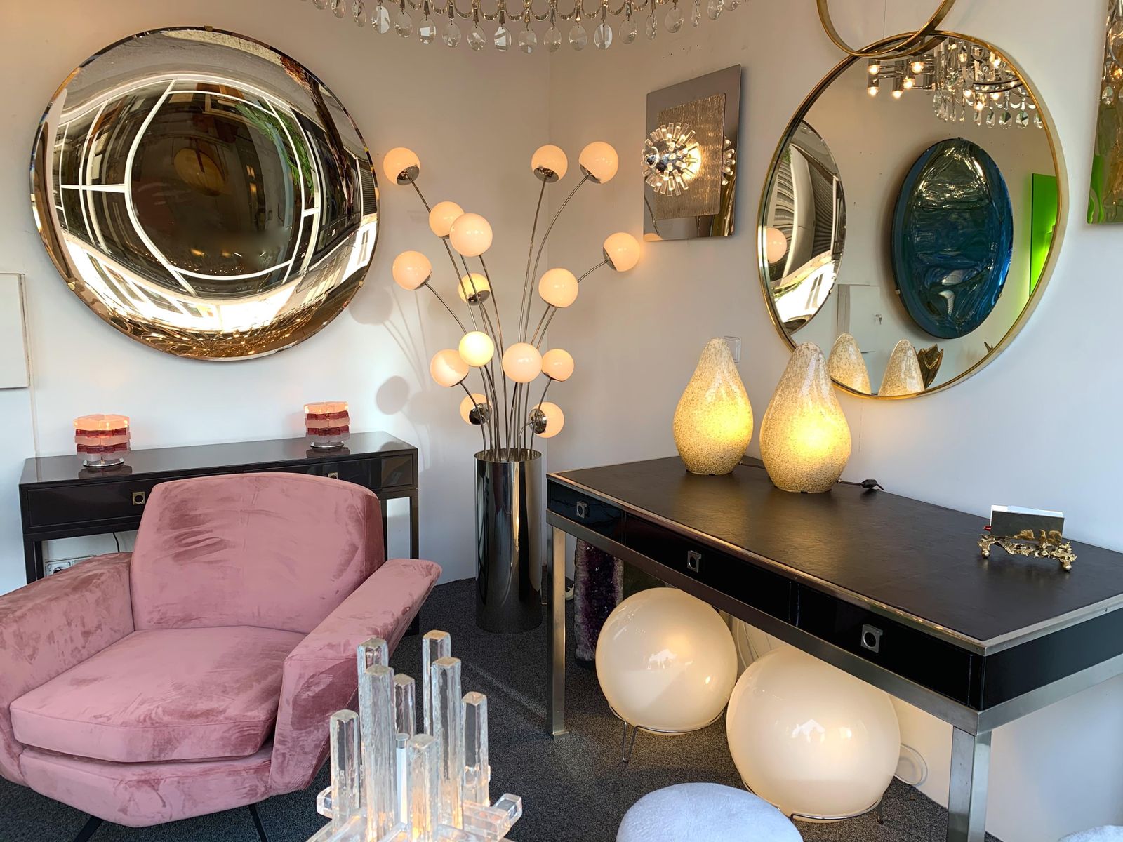 Pair Of Glass Lamps By La Murrina, Italy, 1970s photo buy