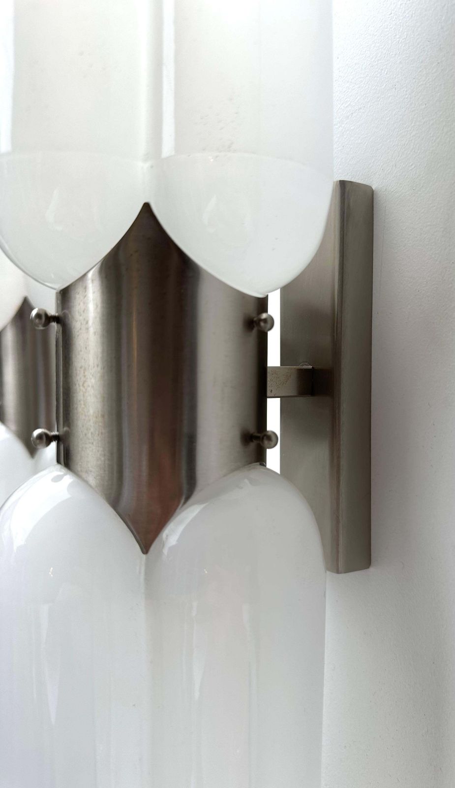 Pair Of Torpedo Murano Glass Sconces By Carlo Nason For Mazzega, Italy, 1970s photo buy
