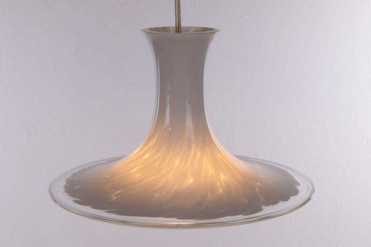 Holmegaard Royal Copenhagen "Mandarin" Pendant Lamp By Michael Bang, 1980s photo furniture