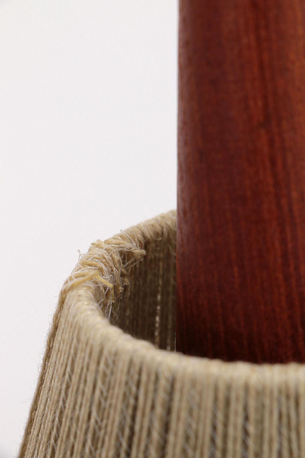 Lighting Vintage Hanging Lamp With Two Shades And Teak, 1960s Sweden photo