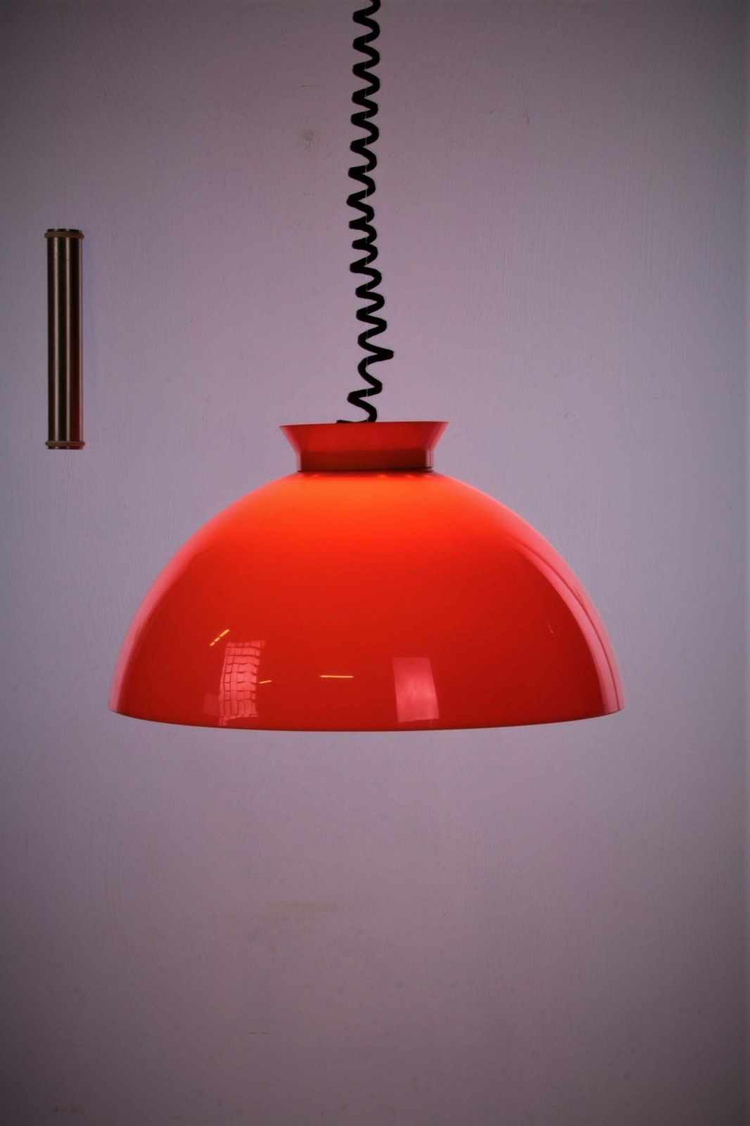 Hanging Lamp Orange Design By Achille & Pier Giacomo By Kartell, 1959 photo 727.0