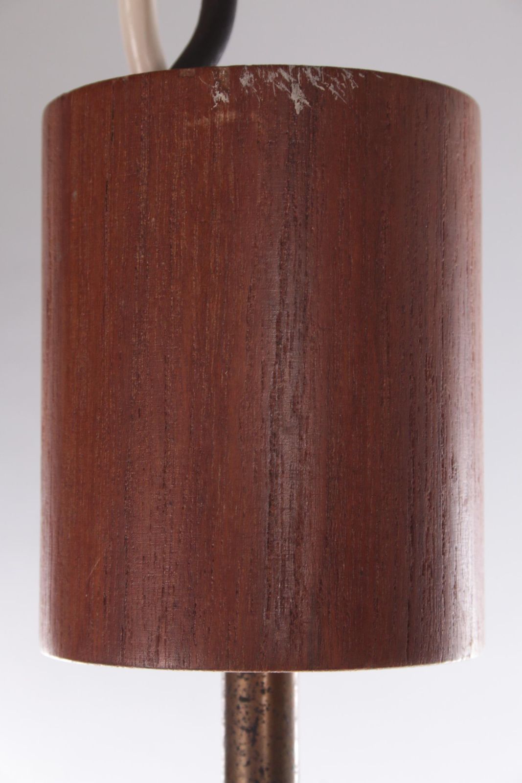 Vintage Louis Kalff Hanging Lamp Teak / Opal Glass, 1950s photo buy