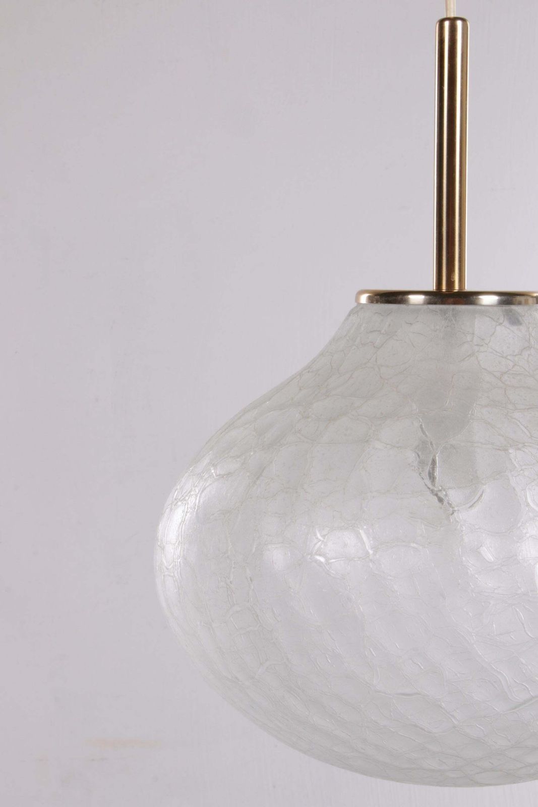 Very Rare Glass Hanging Lamp By Doria Leuchten, 1960, Germany photo vinterior