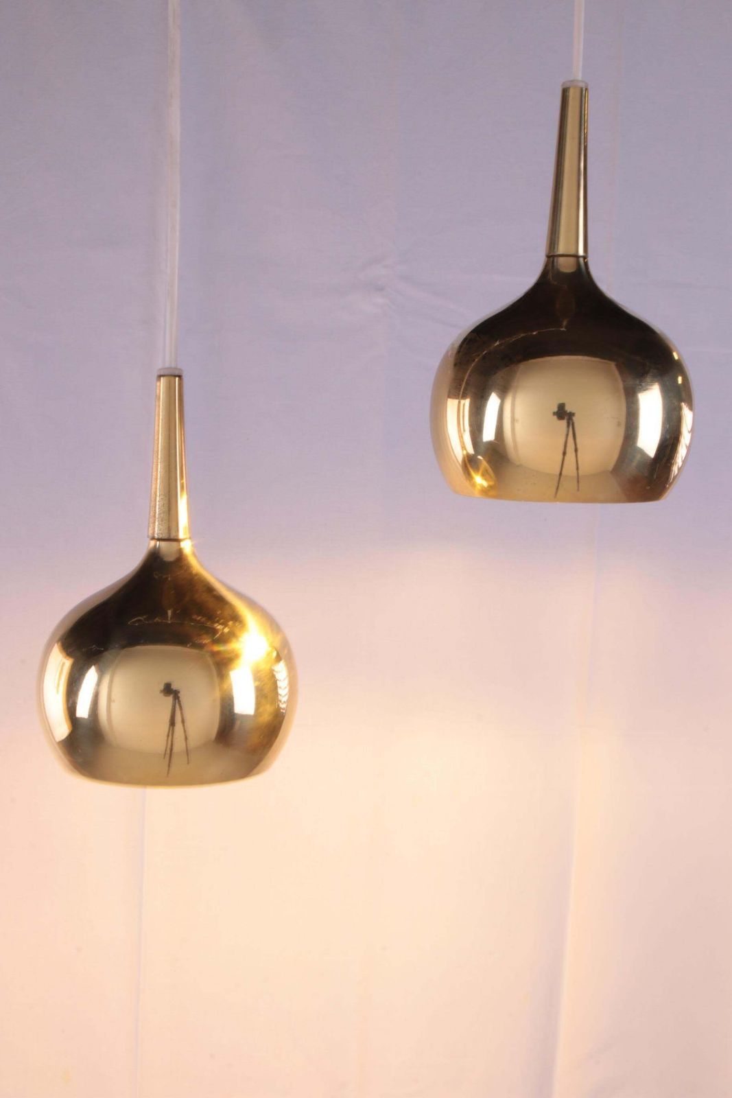 Pair Of Pendant Lamps By Hans Agne Jakobsson For Markaryd Ab, 60s photo vintage
