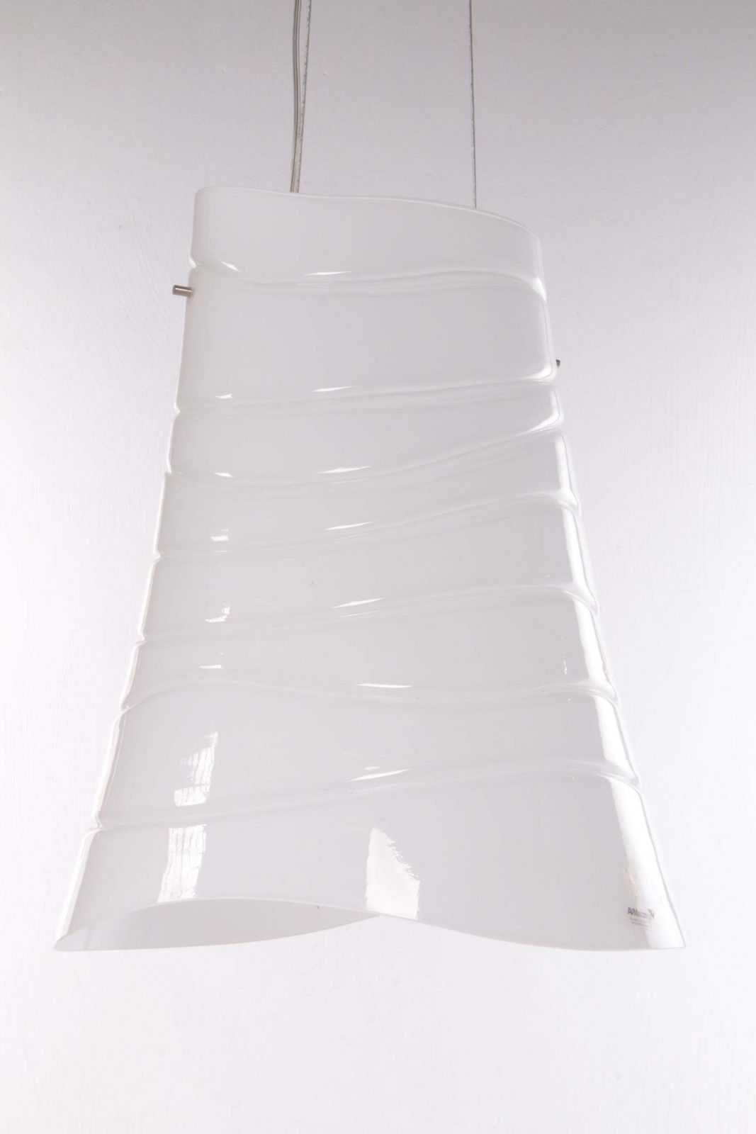 photo furniture Italian Hanging Lamp Murano Glass Made By Avmazzega, 1990, Italy