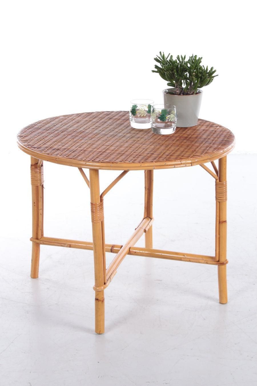 Vintage Round Coffee Table Bohemian Style, 1960 photo Furniture