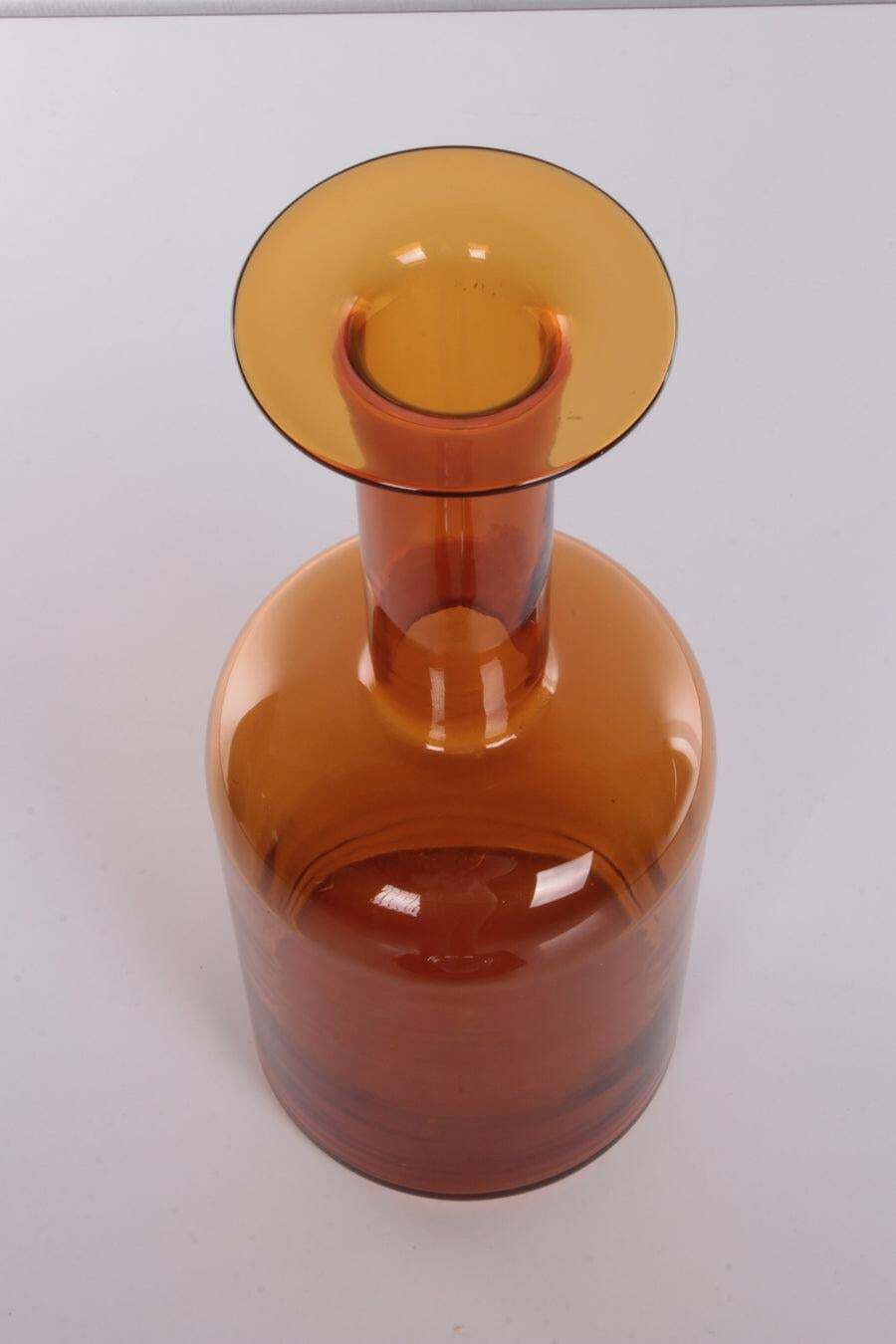 Otto Brauer Scandinavian Yellow Glass Kastrup Gulvases For Holmegaard, 1960s photo Home Decor