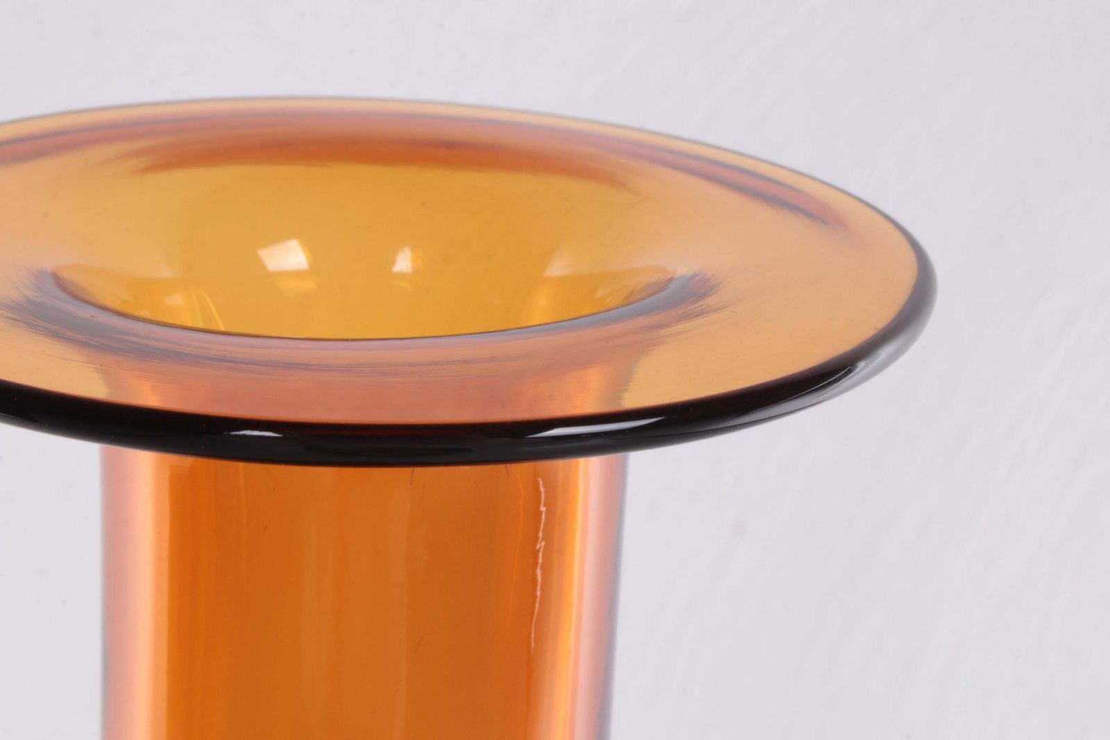 Otto Brauer Scandinavian Yellow Glass Kastrup Gulvases For Holmegaard, 1960s photo buy