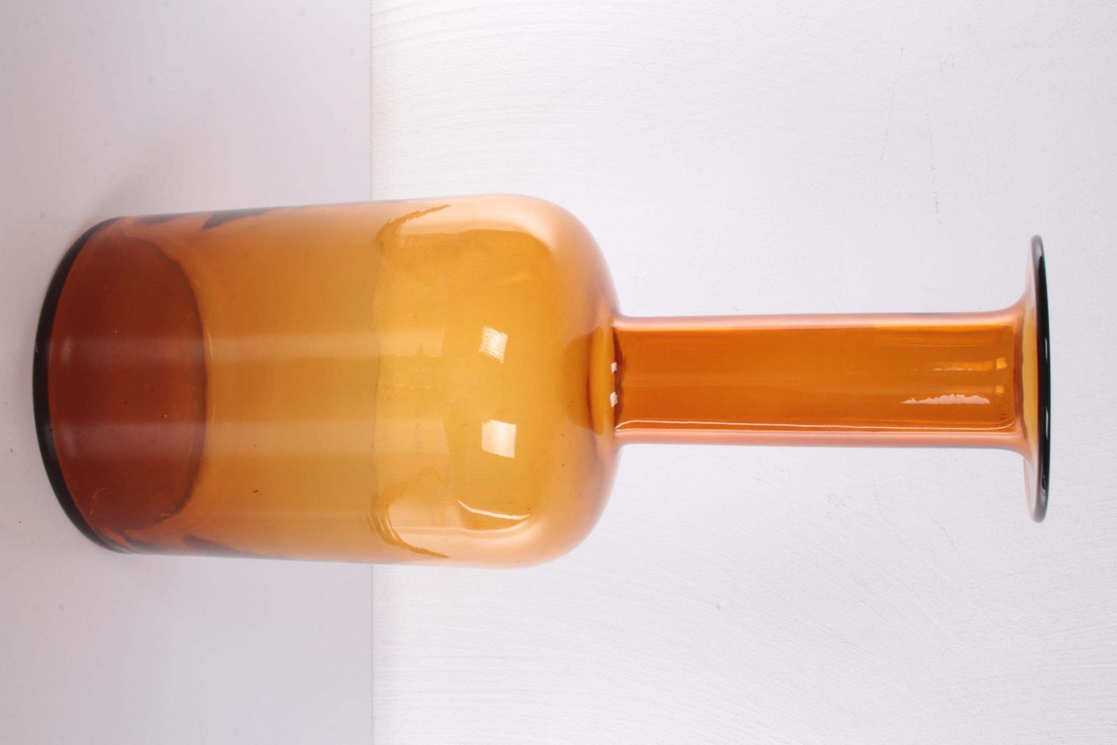 Home Decor Otto Brauer Scandinavian Yellow Glass Kastrup Gulvases For Holmegaard, 1960s photo