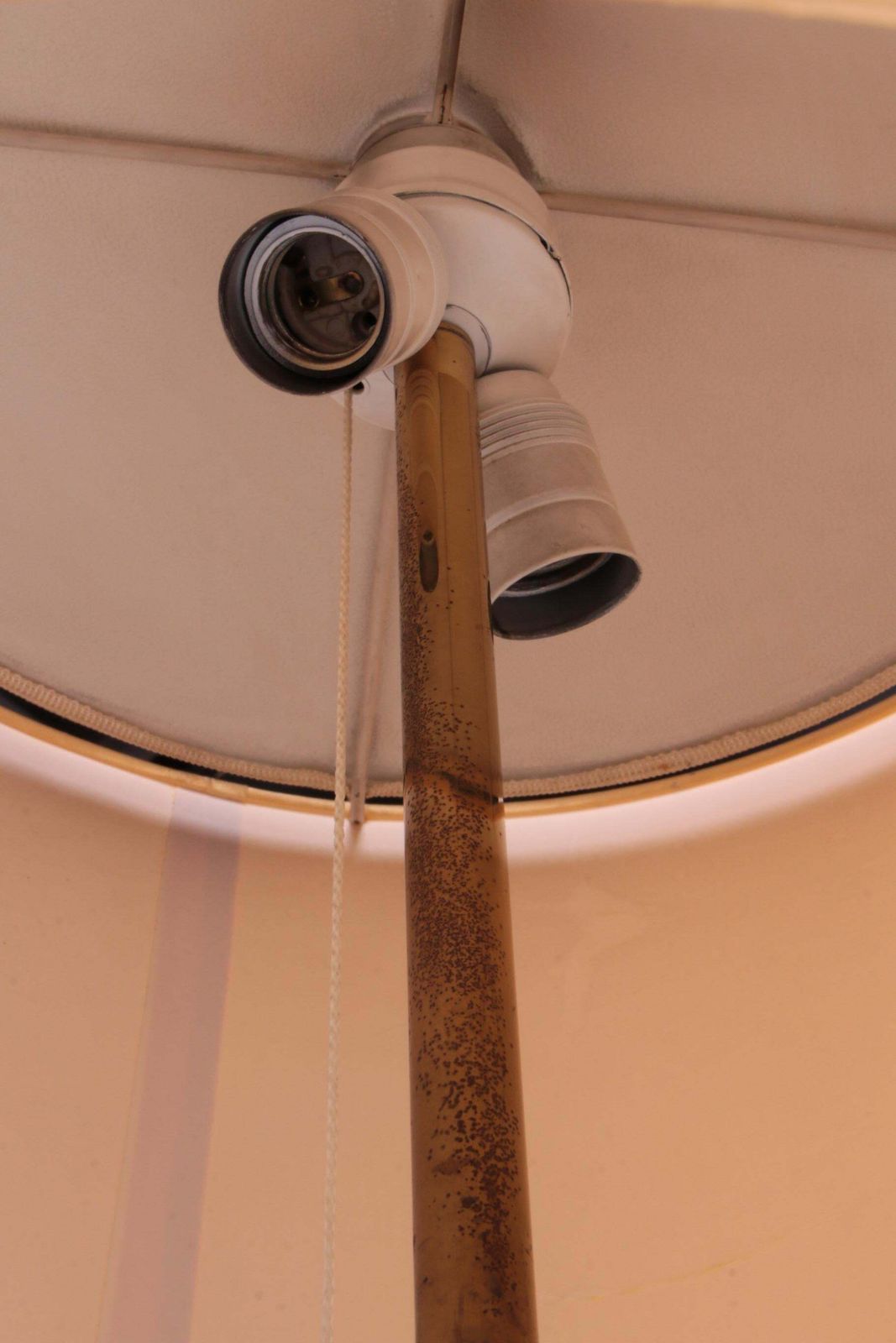 Lighting Floor Lamp With Glass Tubes And Brass Details, 1960s photo