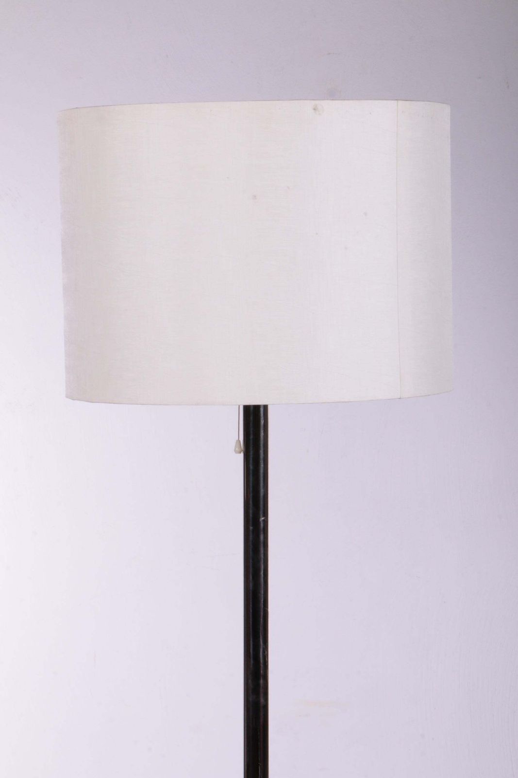 483.0 Large Floor Lamp With Chrome Stem And 3 Light Fittings In The Shade By Temde photo