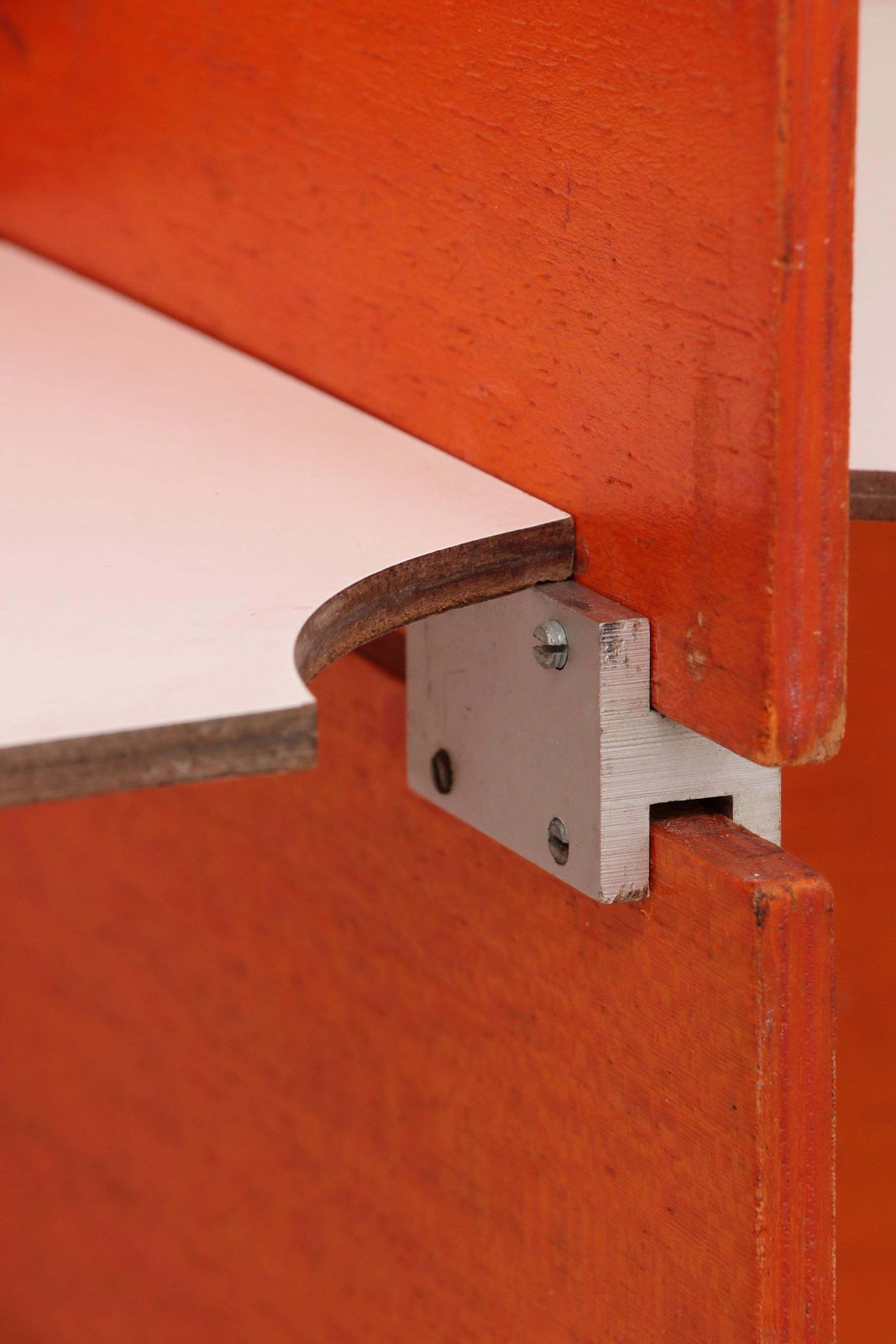photo vintage Modular French Wall Furniture Orange Made In The 60s