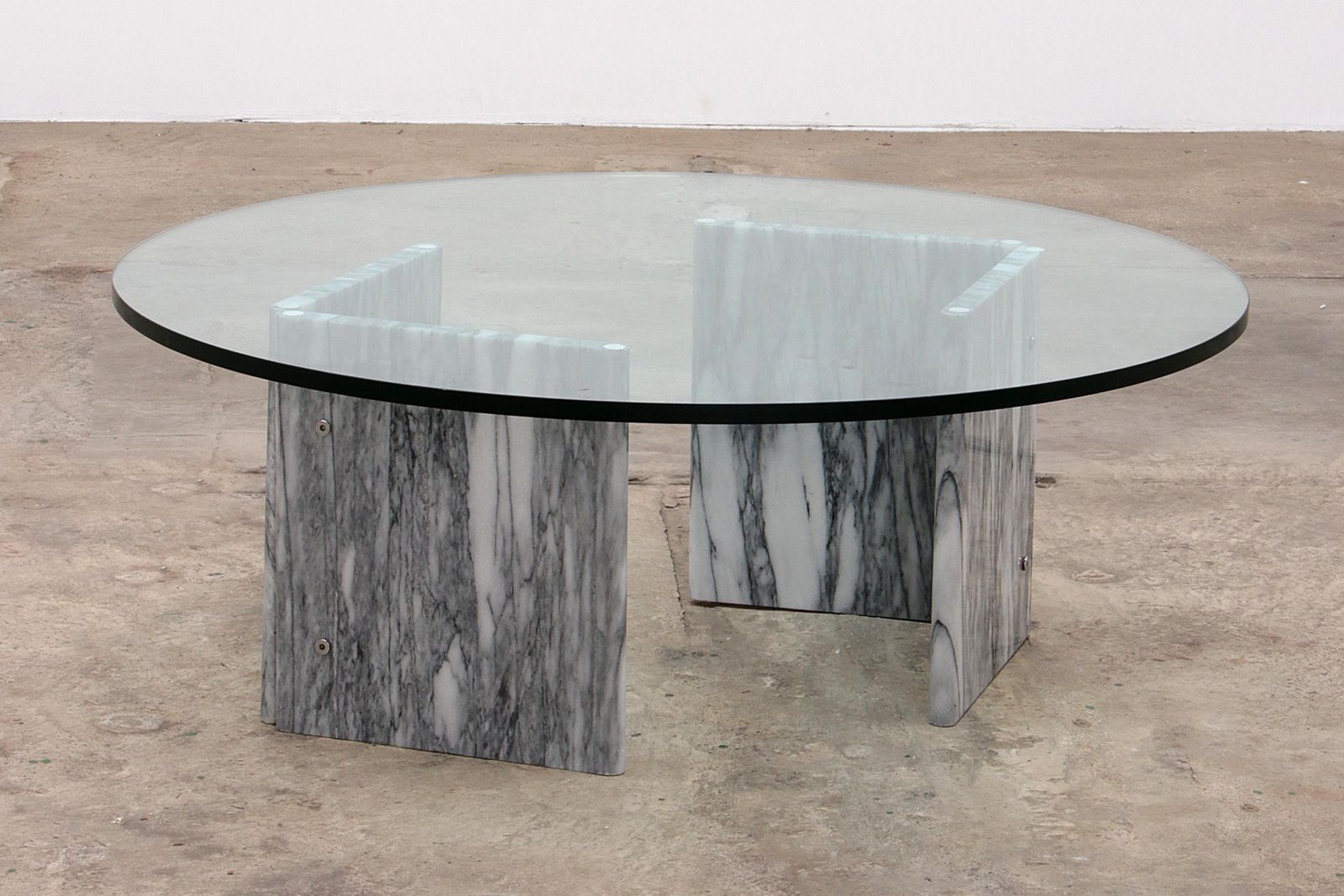 Vintage Design Italian Marble Vintage Coffee Table, 1970s Italy photo for sale