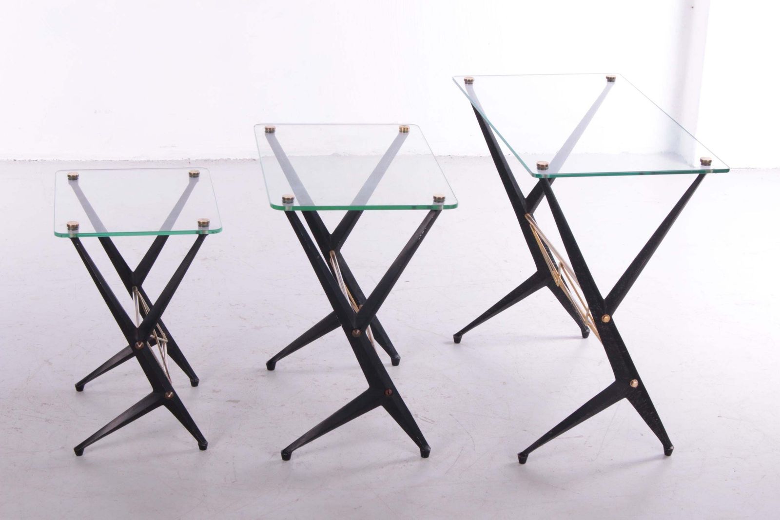 Italian Top Design Side Tables From The 50s By Angelo Ostuni photo vintage