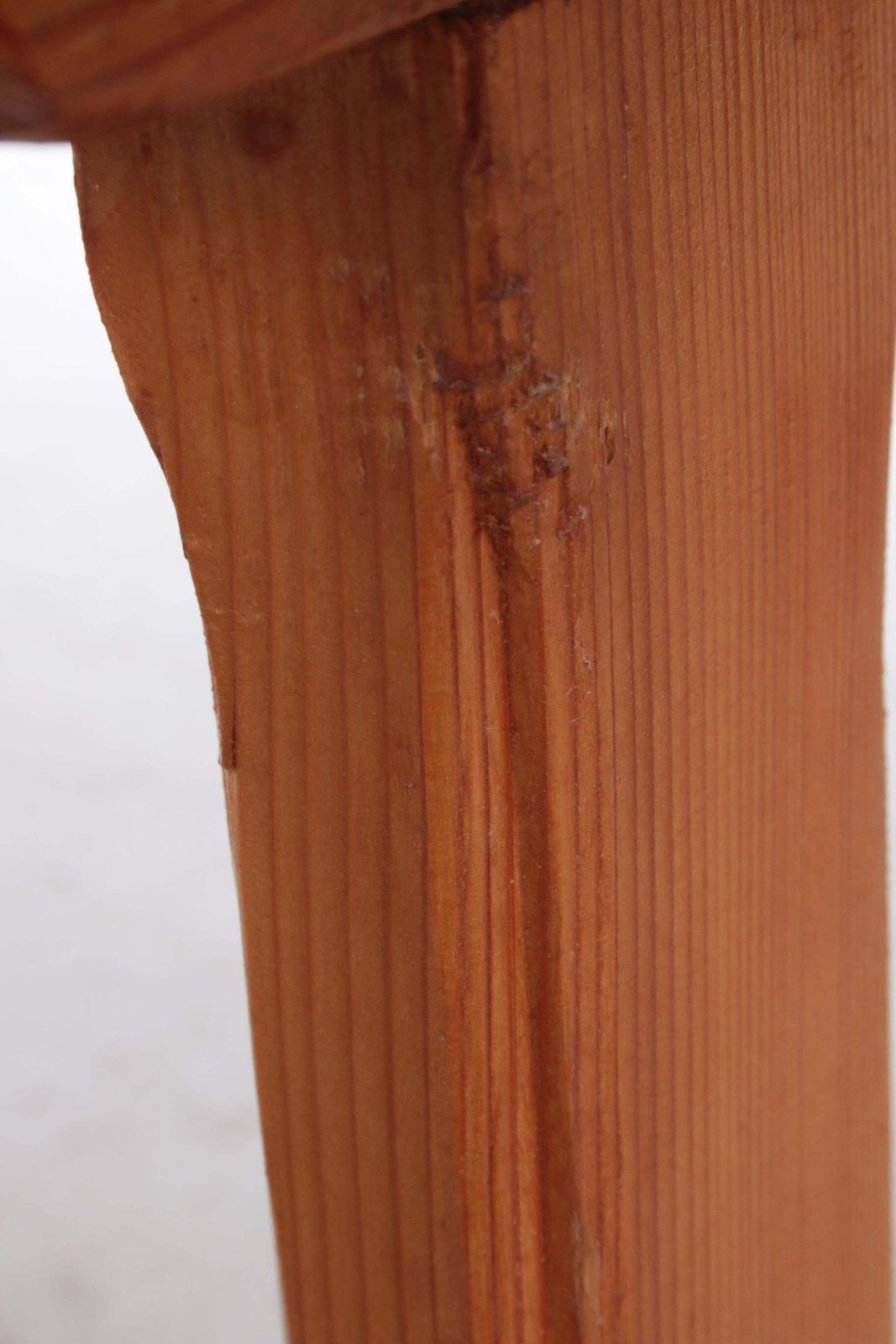Vintage Pine Wooden Bench Tough Look From France photo vintage
