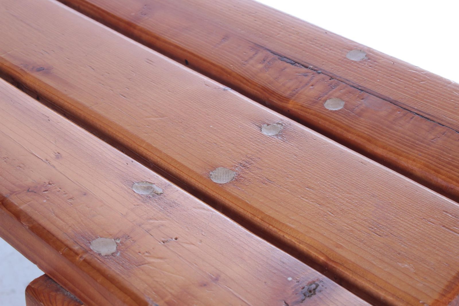 photo furniture Vintage Pine Wooden Bench Tough Look From France