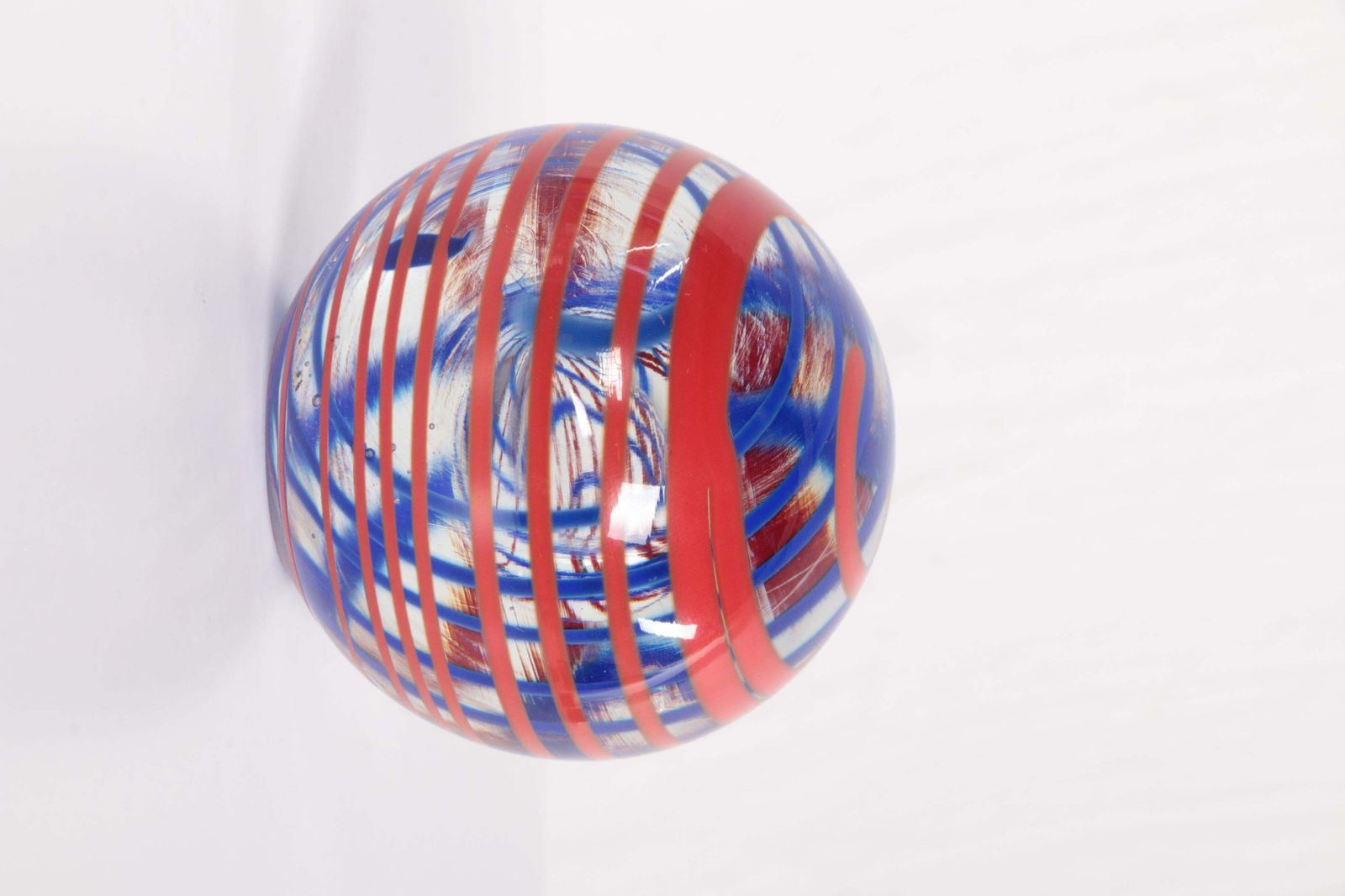 photo for sale Dutch Round Glass Paperweight Ball Signed With Oude Horn Leerdam W Heesen